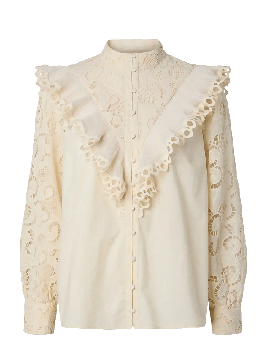 YAS - YASISUA LS SHIRT - long-sleeved shirts - pristine - 0