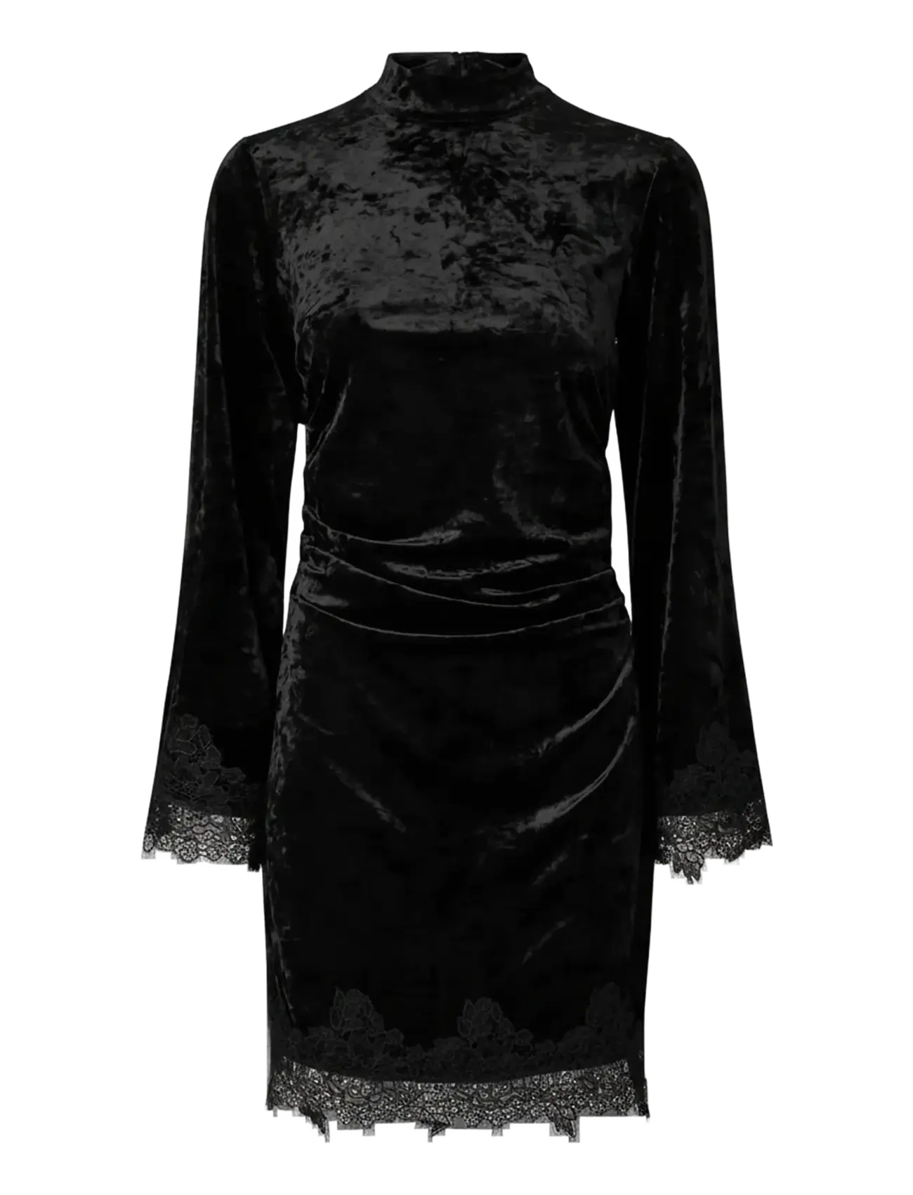 YAS - YASVELLIA LS SHORT LACE DRESS.- SHOW - black - 1