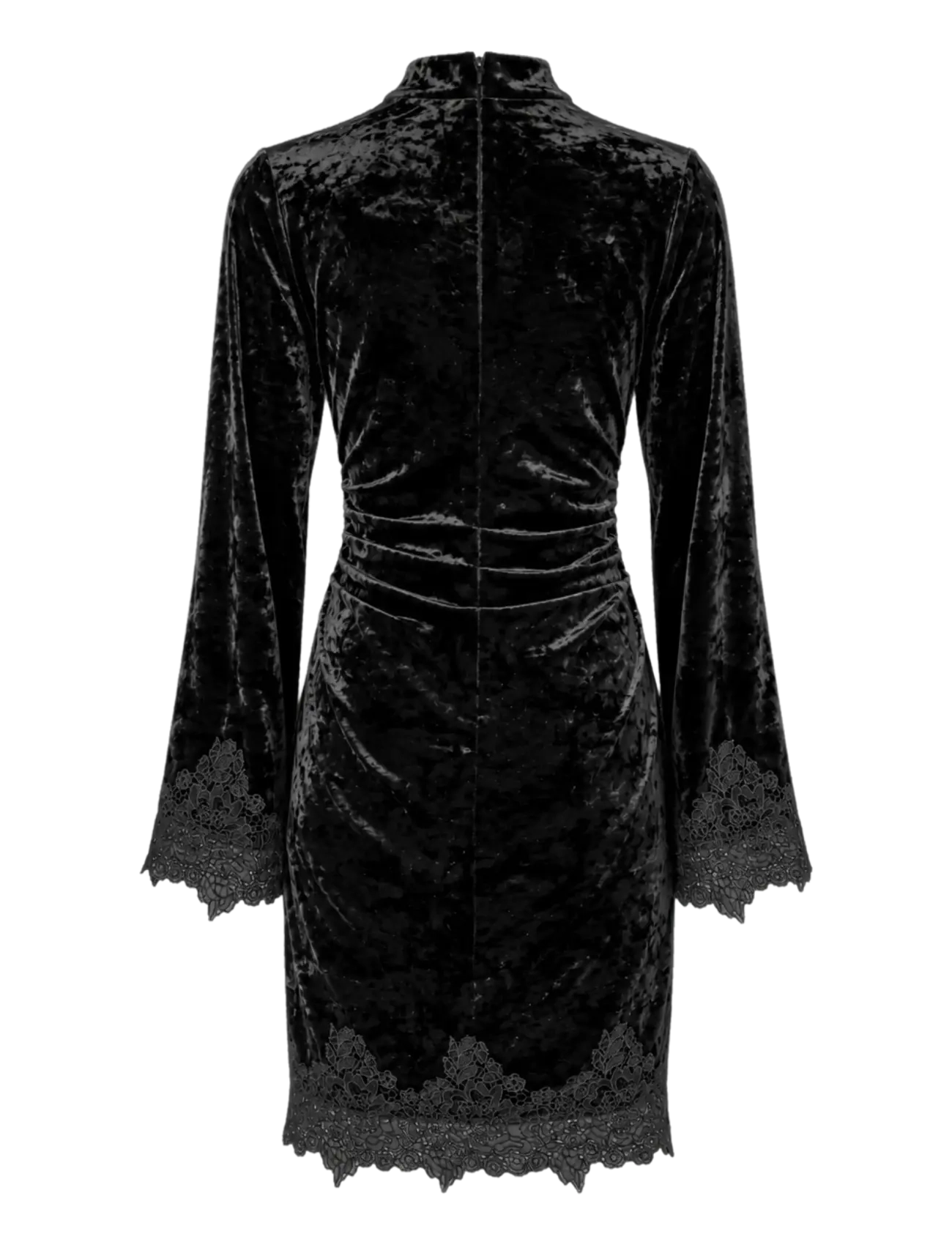 YAS - YASVELLIA LS SHORT LACE DRESS.- SHOW - black - 2
