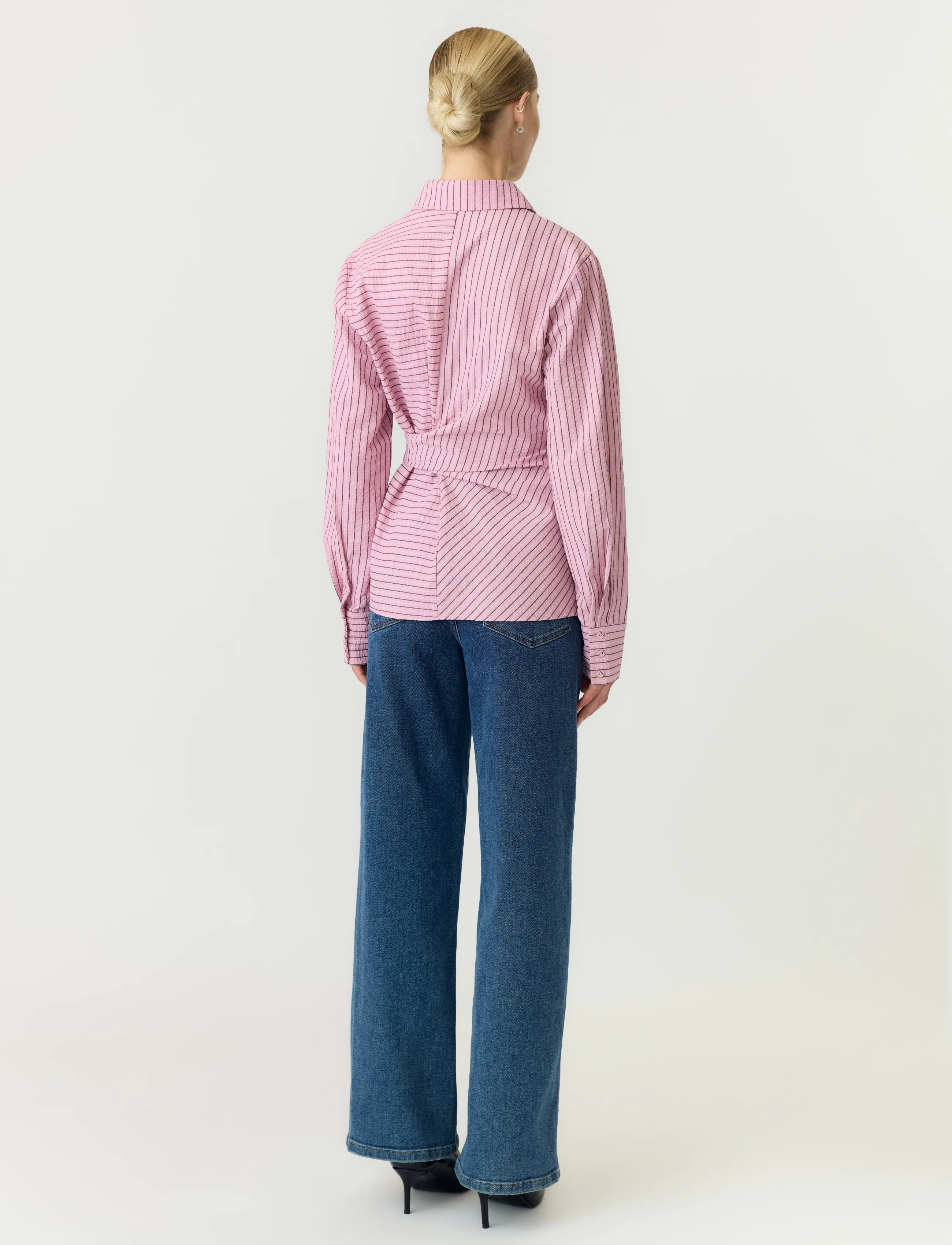 YAS - YASRAYLY ESTA LS TIE SHIRT - långärmade skjortor - cashmere rose - 3
