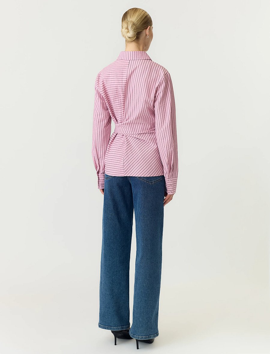 YAS - YASRAYLY ESTA LS TIE SHIRT - långärmade skjortor - cashmere rose - 3