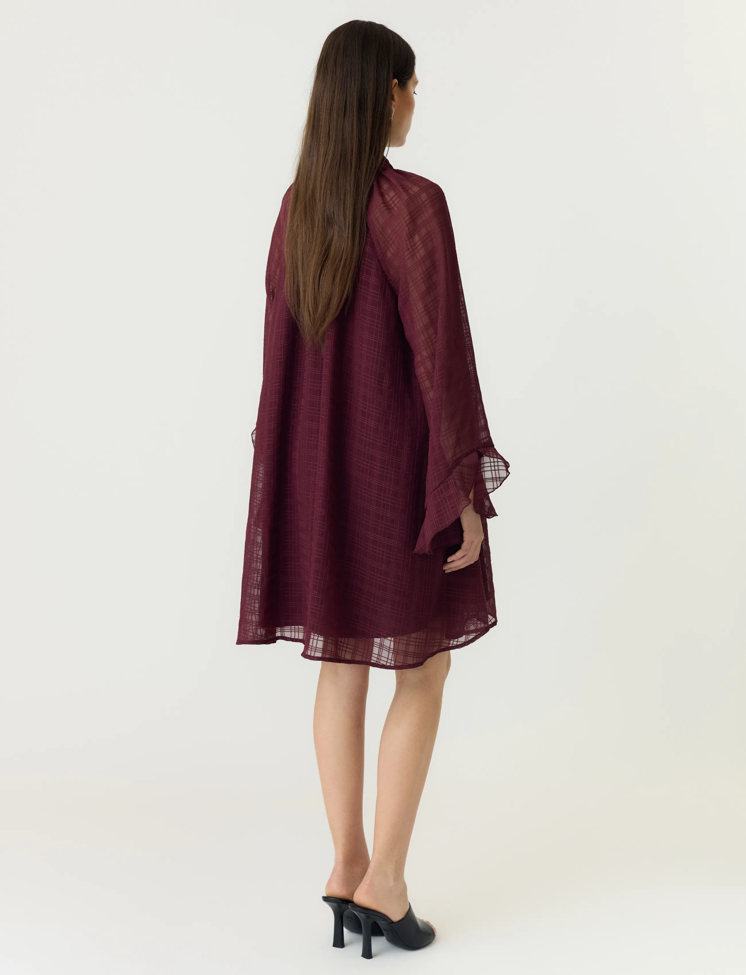 YAS - YASLIANA LS TIE NECK DRESS S. - fig - 3