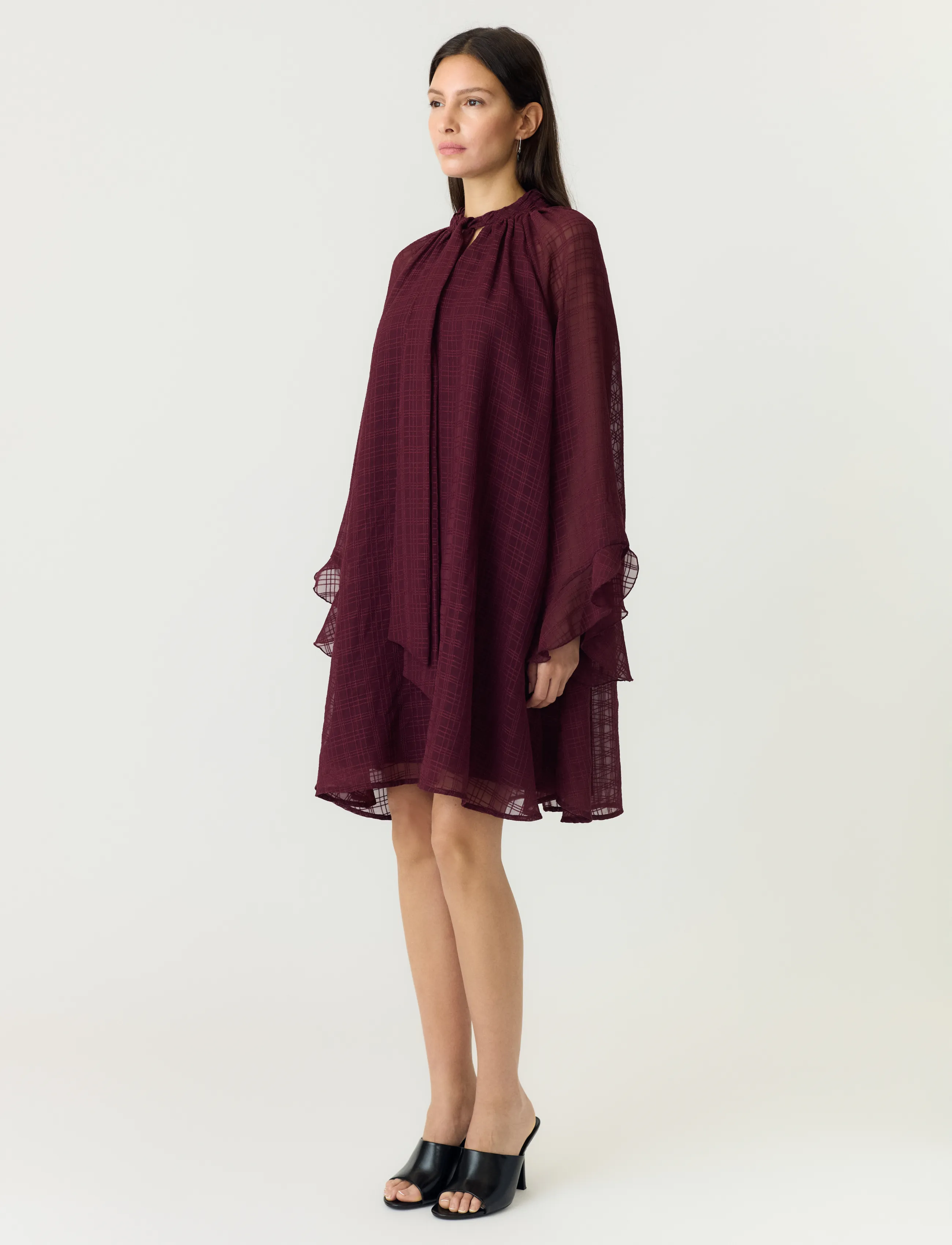 YAS - YASLIANA LS TIE NECK DRESS S. - fig - 4