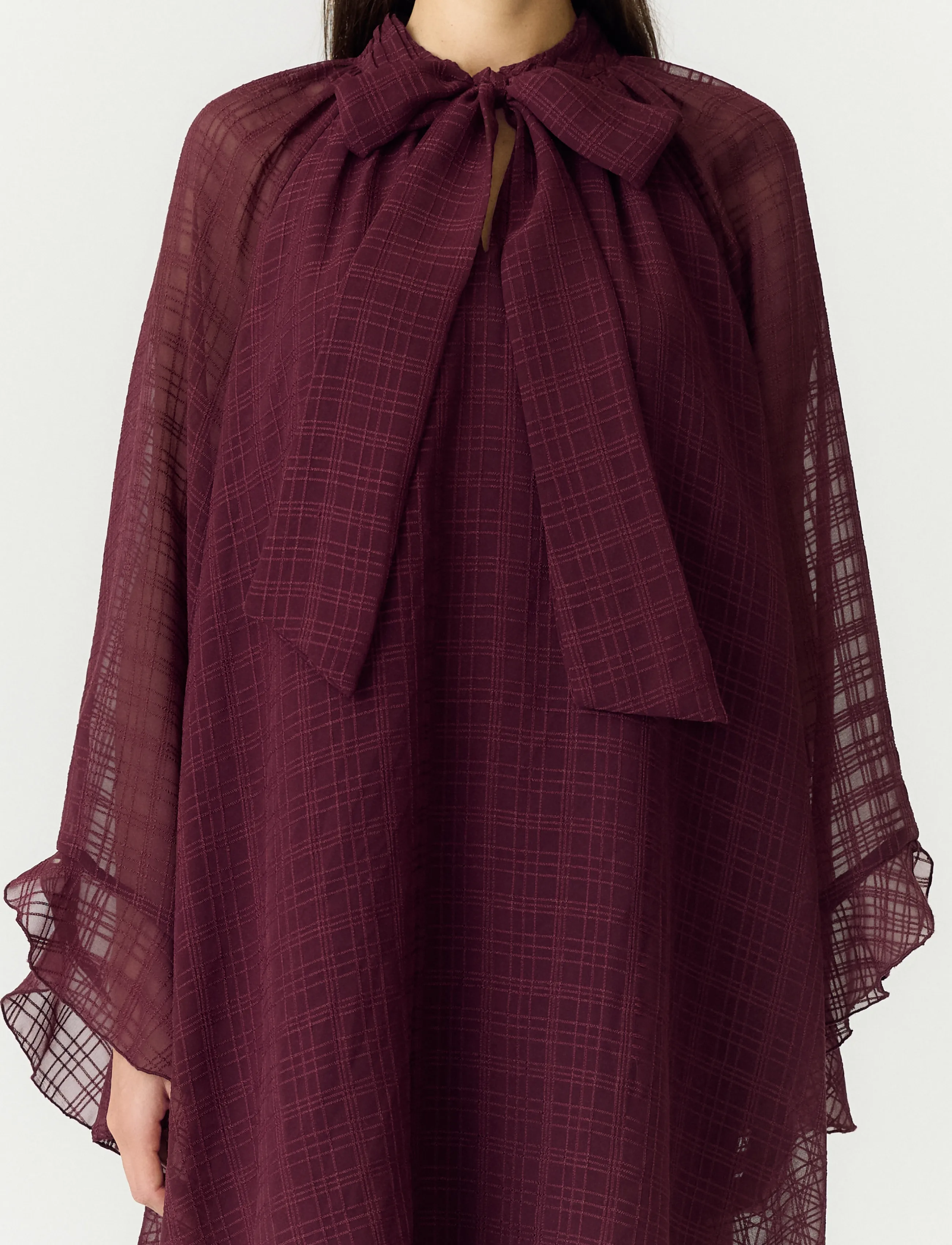 YAS - YASLIANA LS TIE NECK DRESS S. - fig - 5