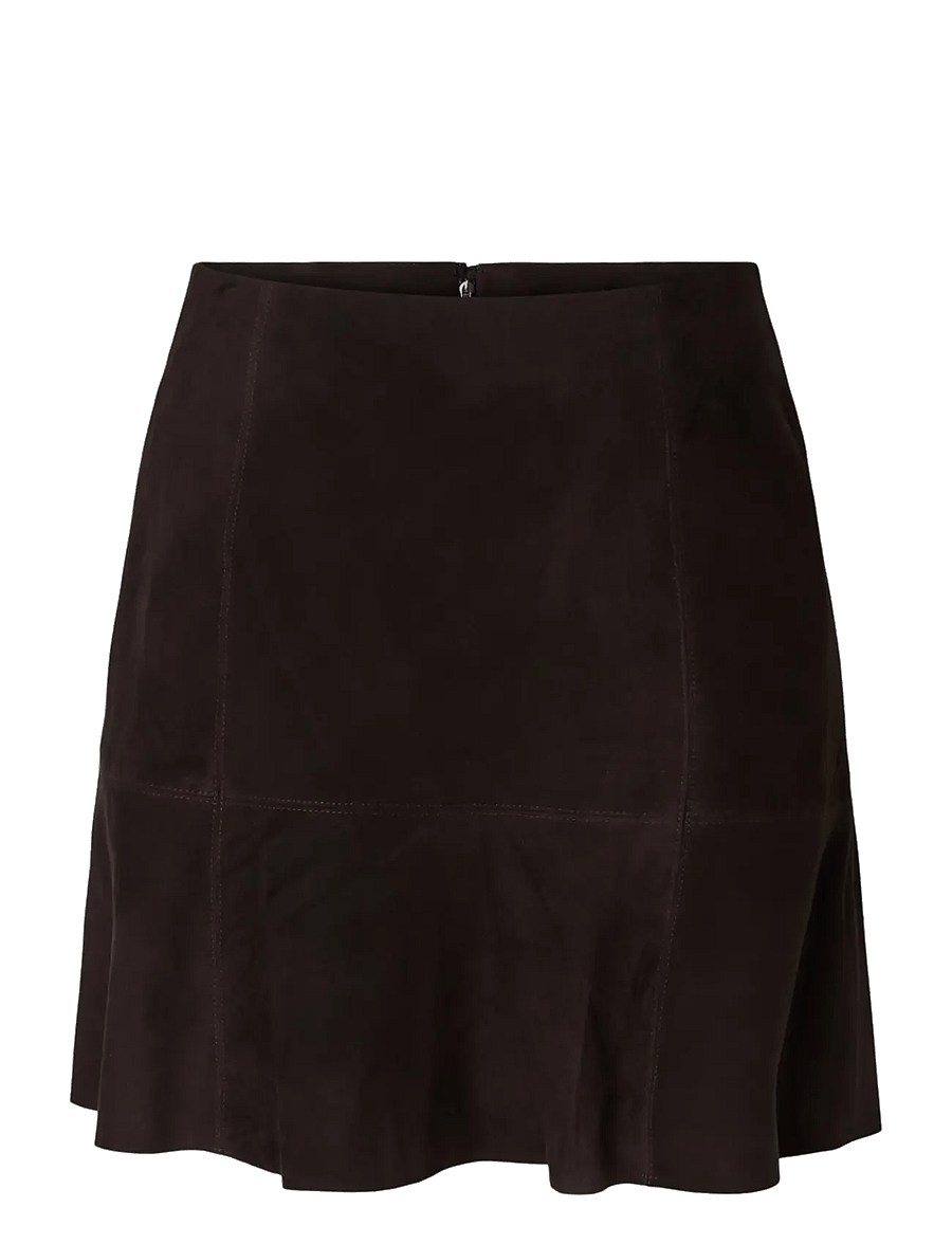 YAS - YASCOLLY HW SUEDE SKIRT - coffee bean - 1