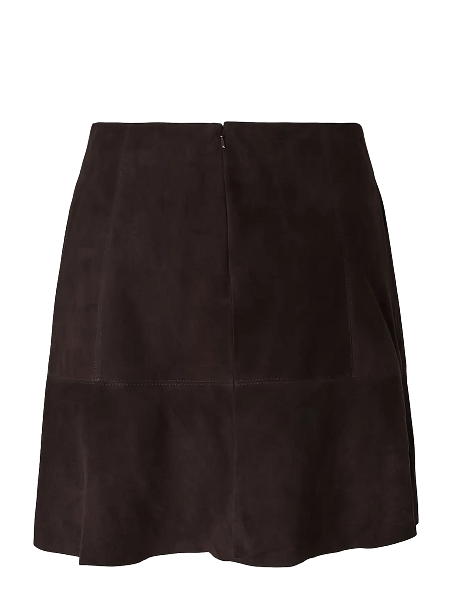 YAS - YASCOLLY HW SUEDE SKIRT - coffee bean - 2