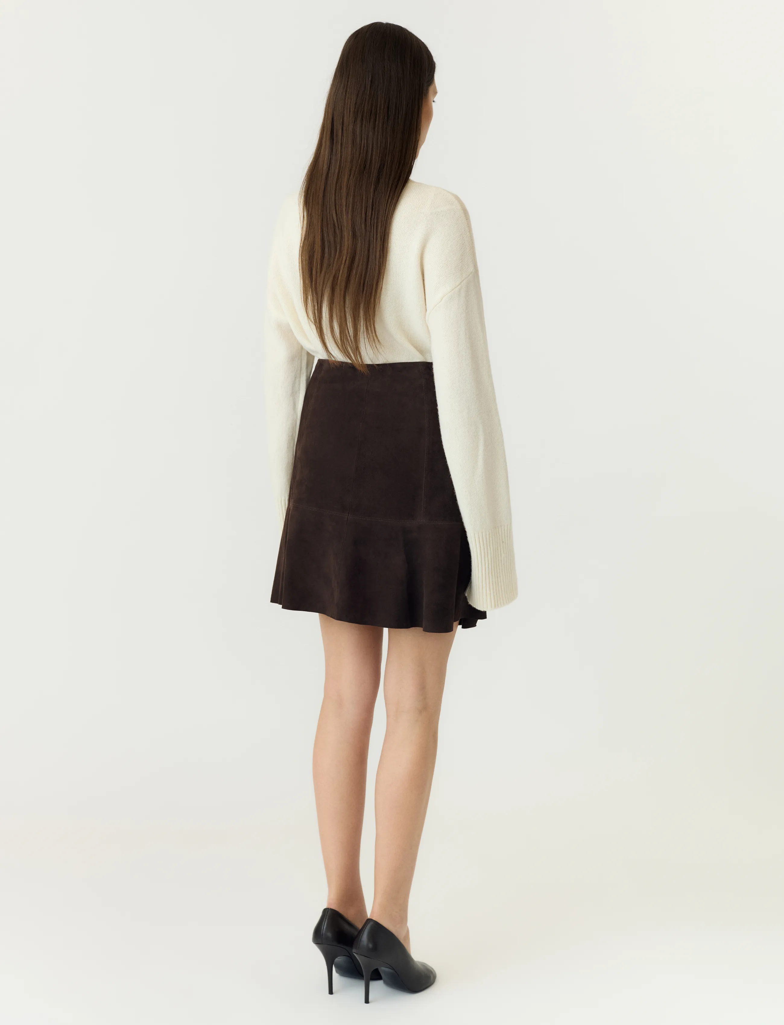 YAS - YASCOLLY HW SUEDE SKIRT - coffee bean - 3
