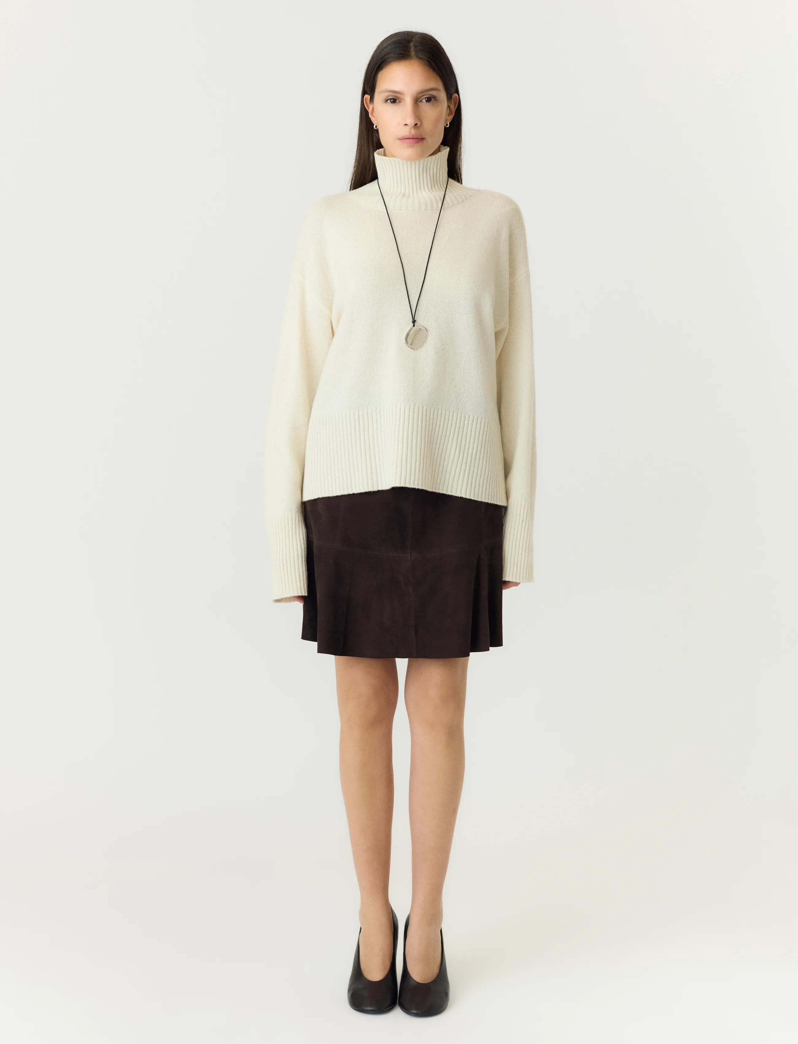 YAS - YASCOLLY HW SUEDE SKIRT - coffee bean - 5