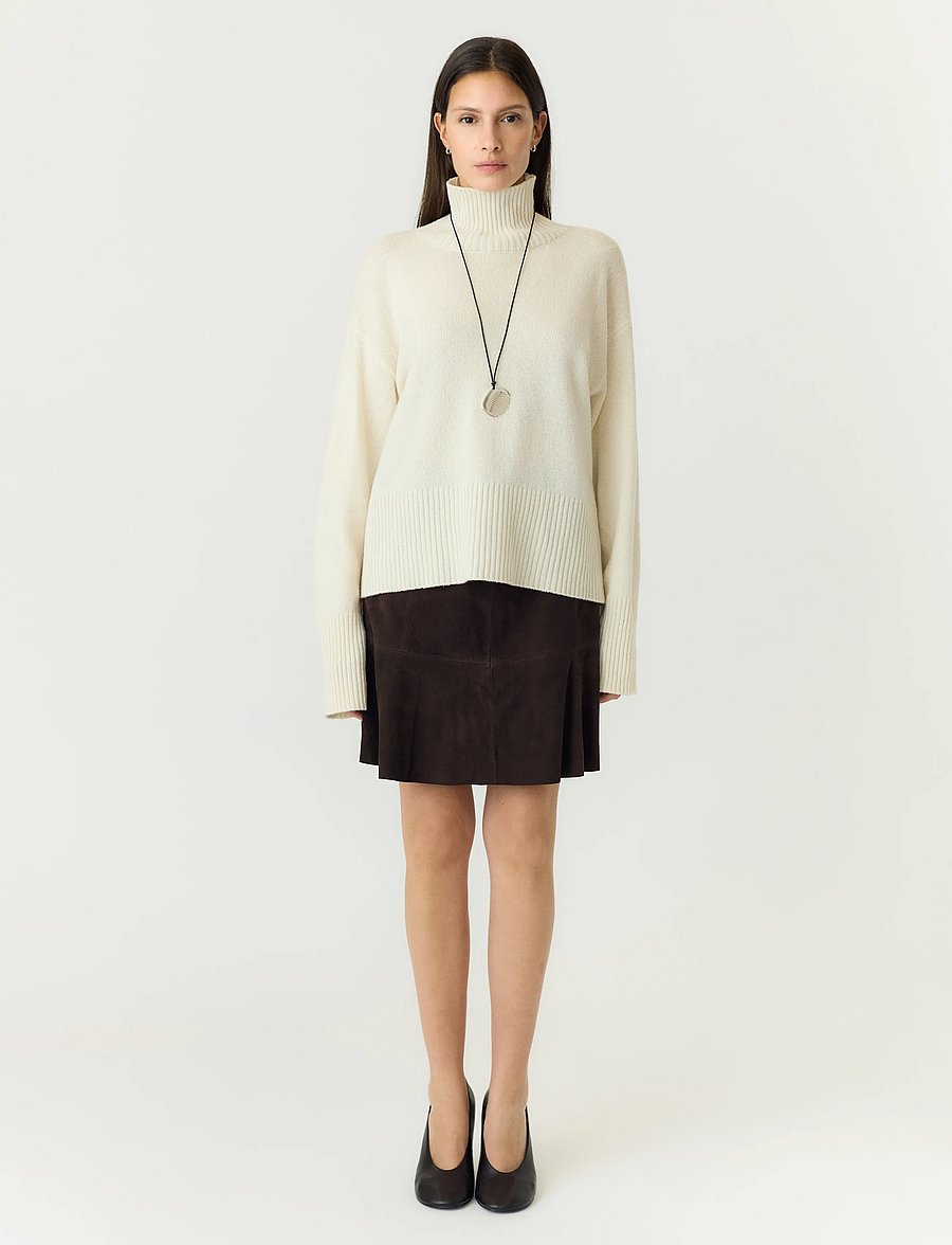 YAS - YASCOLLY HW SUEDE SKIRT - coffee bean - 5