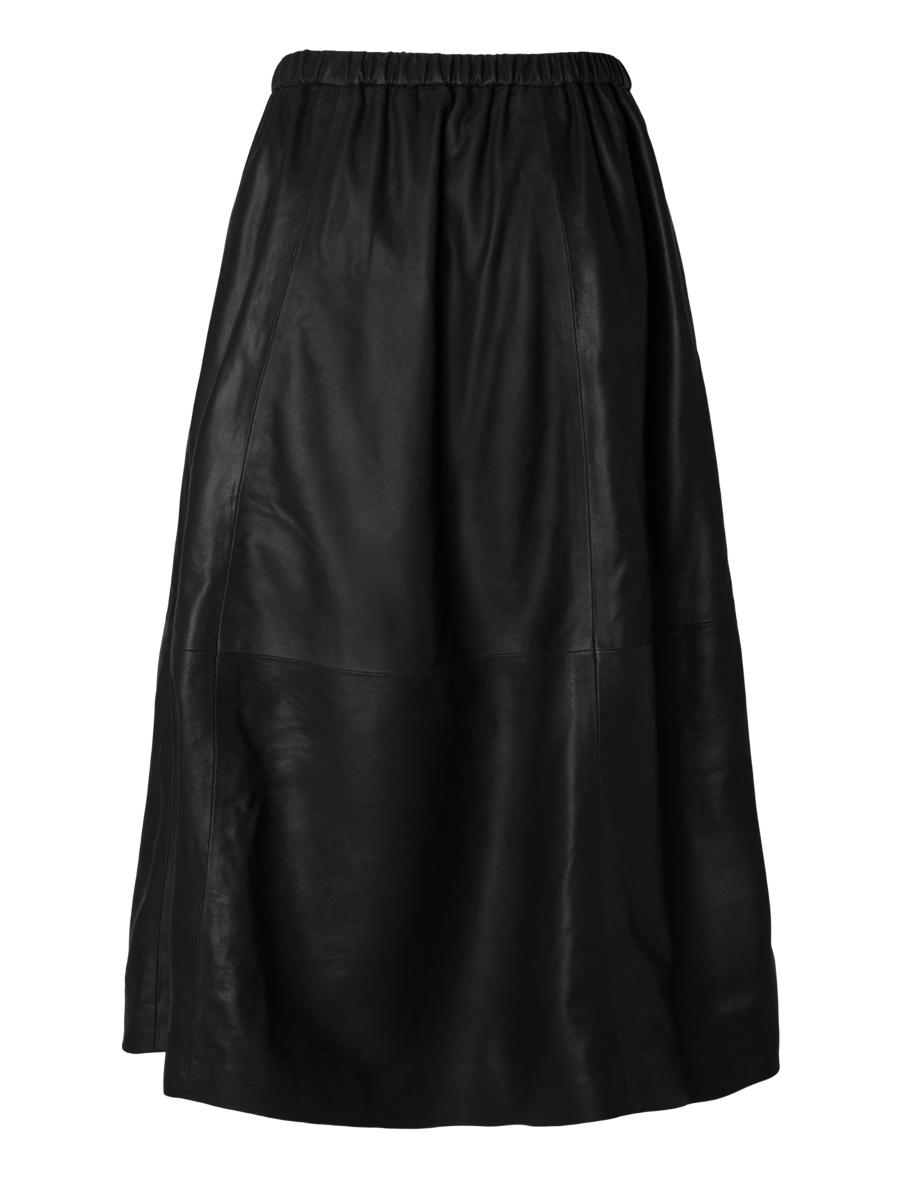 YAS - YASCOLEA HW LONG LEATHER SKIRT - black - 2