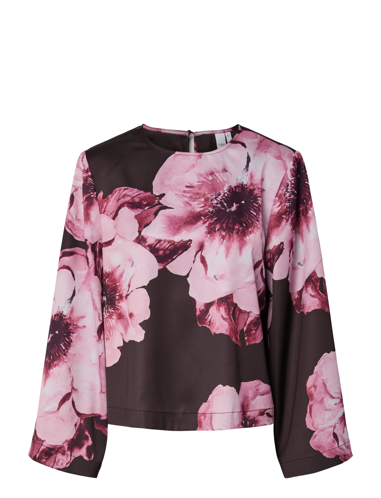 YAS - YASARLENE LS TOP S. - SHOW - long sleeved blouses - chocolate brown - 1