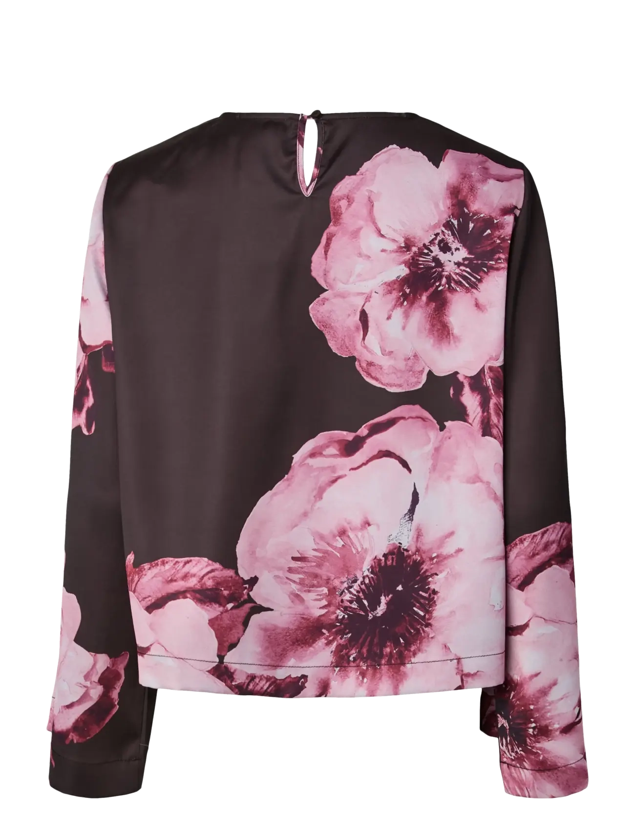 YAS - YASARLENE LS TOP S. - SHOW - long sleeved blouses - chocolate brown - 2