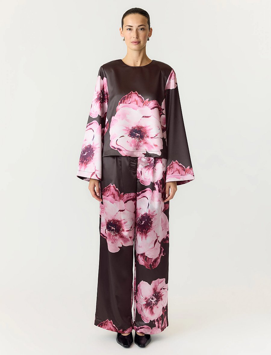 YAS - YASARLENE LS TOP S. - SHOW - langærmede bluser - chocolate brown - 4
