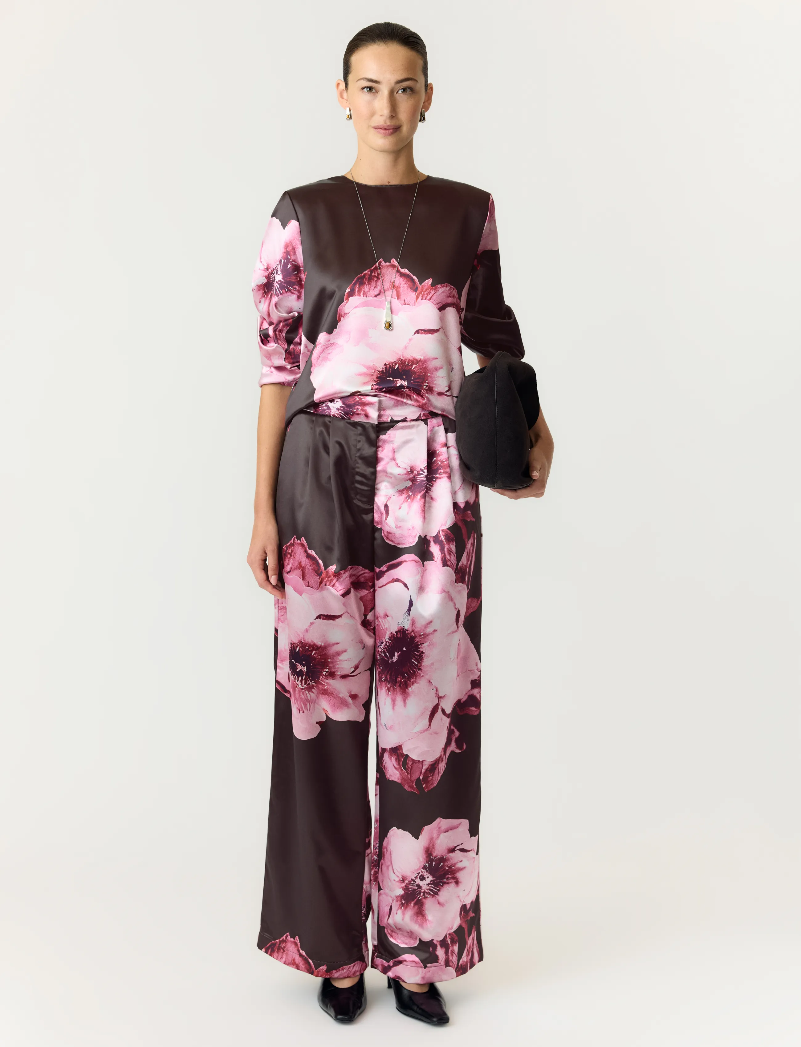 YAS - YASARLENE LS TOP S. - SHOW - long sleeved blouses - chocolate brown - 5