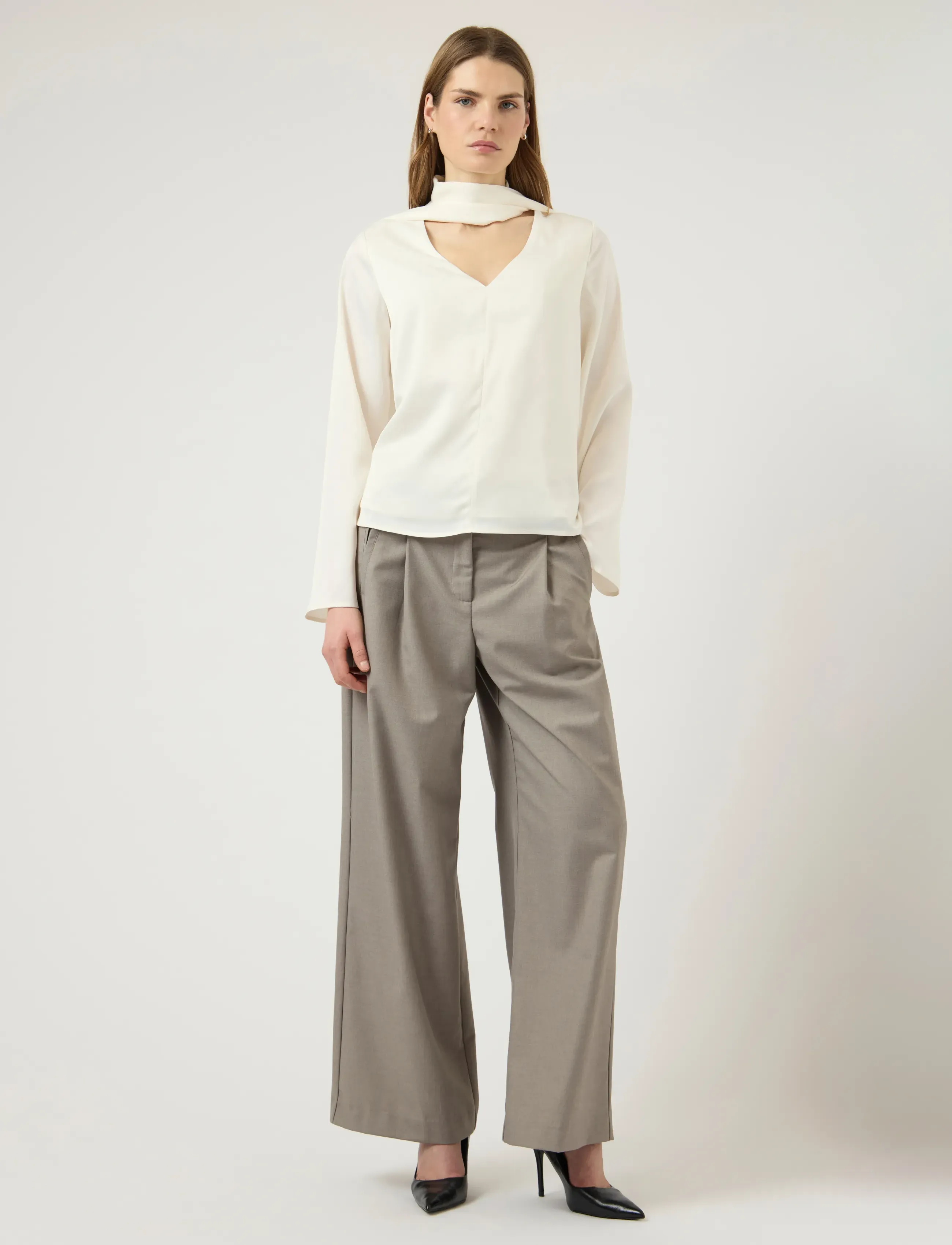 YAS - YASPELLA LS SCARF TOP S. - D2D - pikkade varrukatega pluusid - pristine - 4