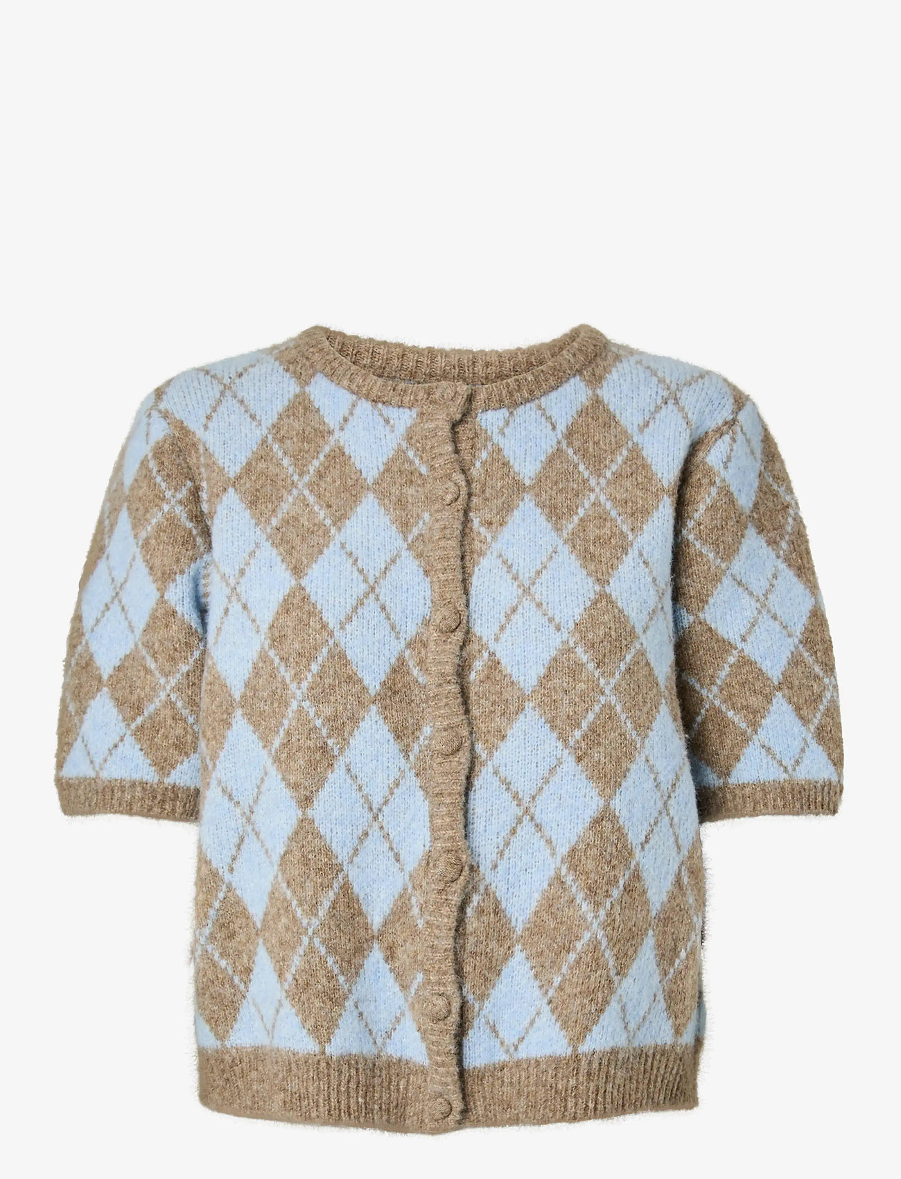 YAS - YASCHELLI SS KNIT CARDIGAN - D2D - kardiganid - fungi - 0