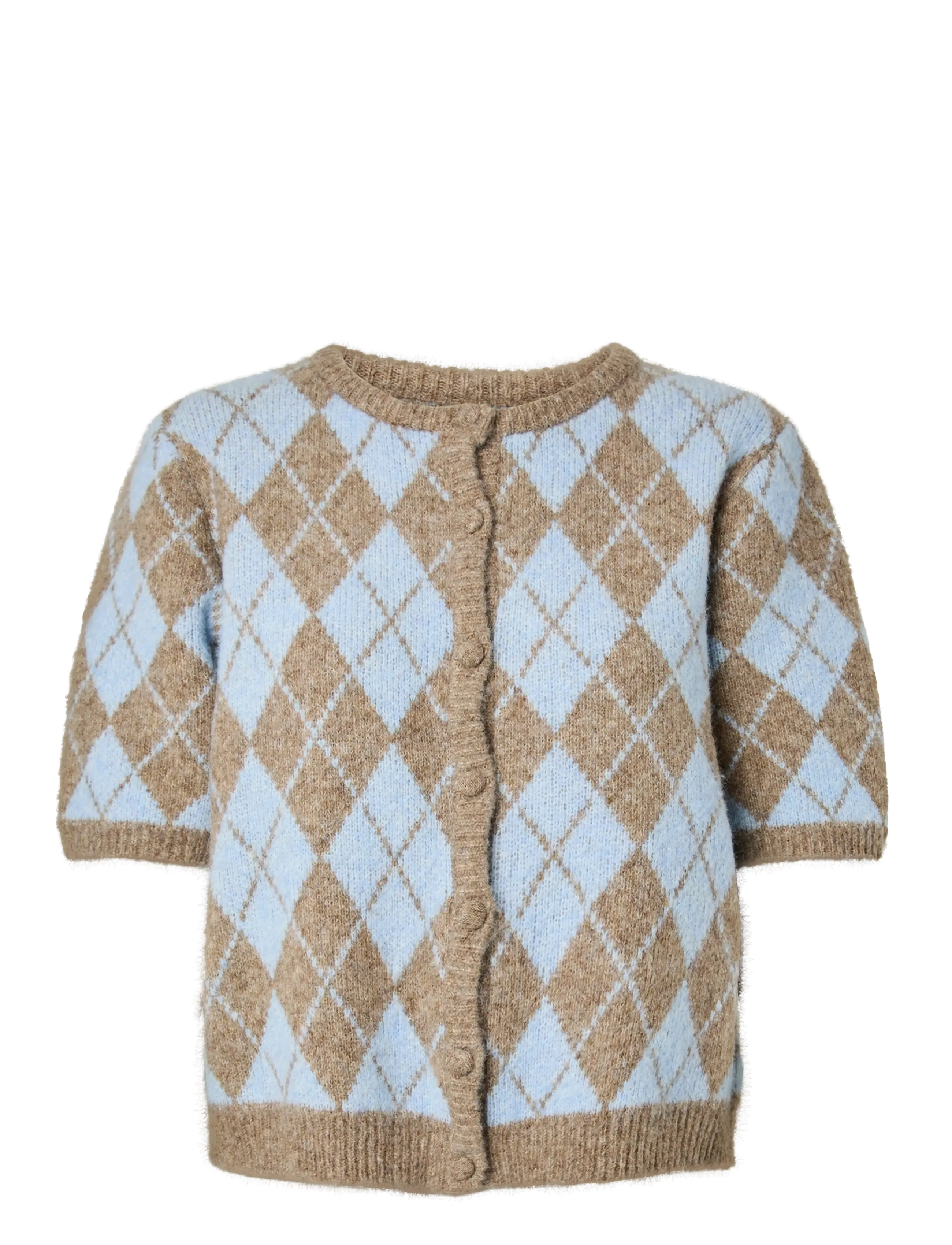 YAS YASCHELLI SS KNIT CARDIGAN - D2D - Kudumid - FUNGI / brown