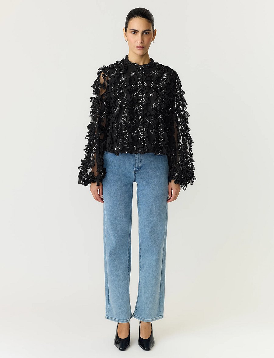 YAS - YASABELONE LS SHIRT - SHOW - long-sleeved shirts - black - 4