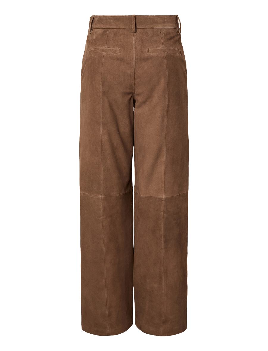 YAS - YASLEURA MW SUEDE PANT - sepia - 2