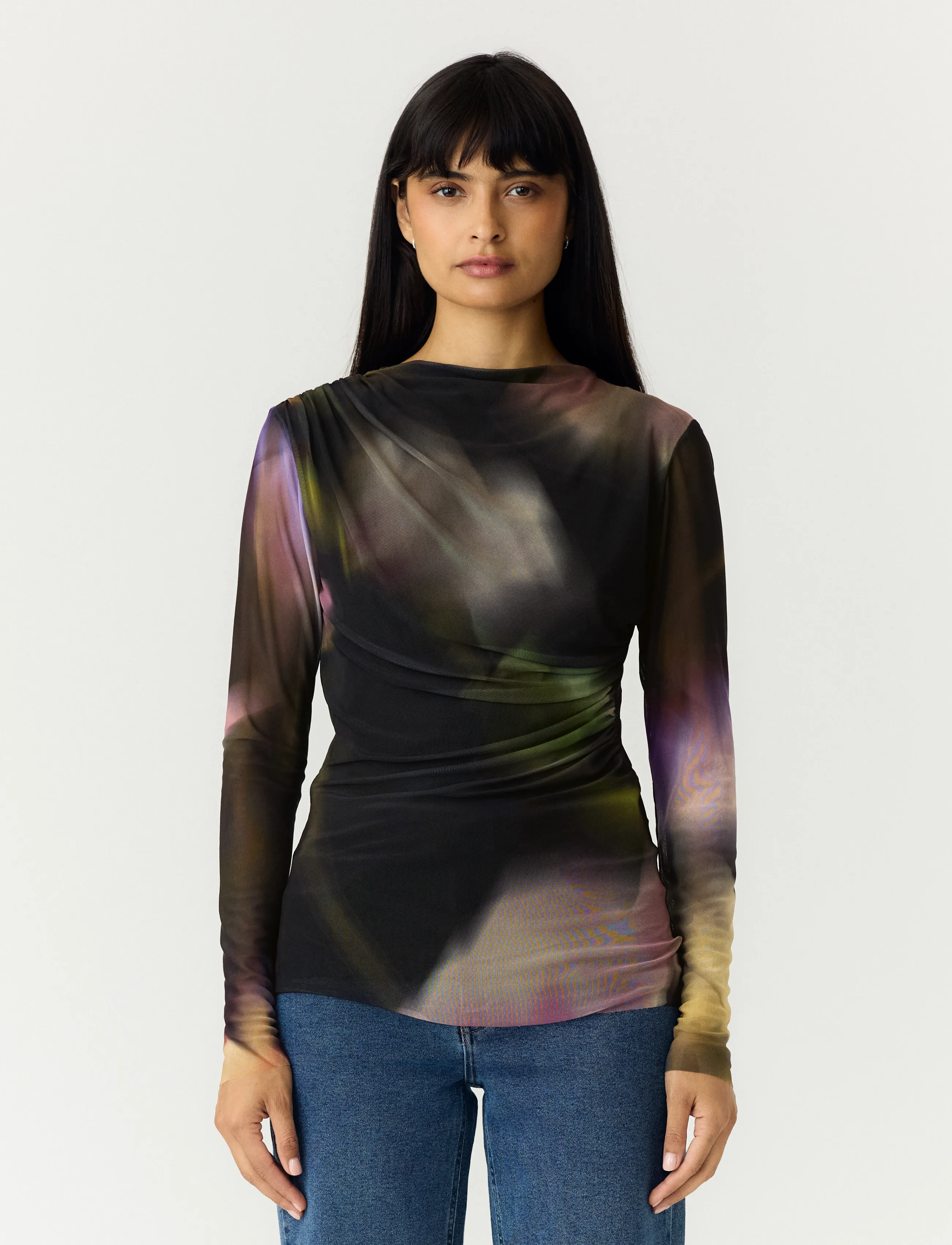 Yasshama Ls Mesh Top