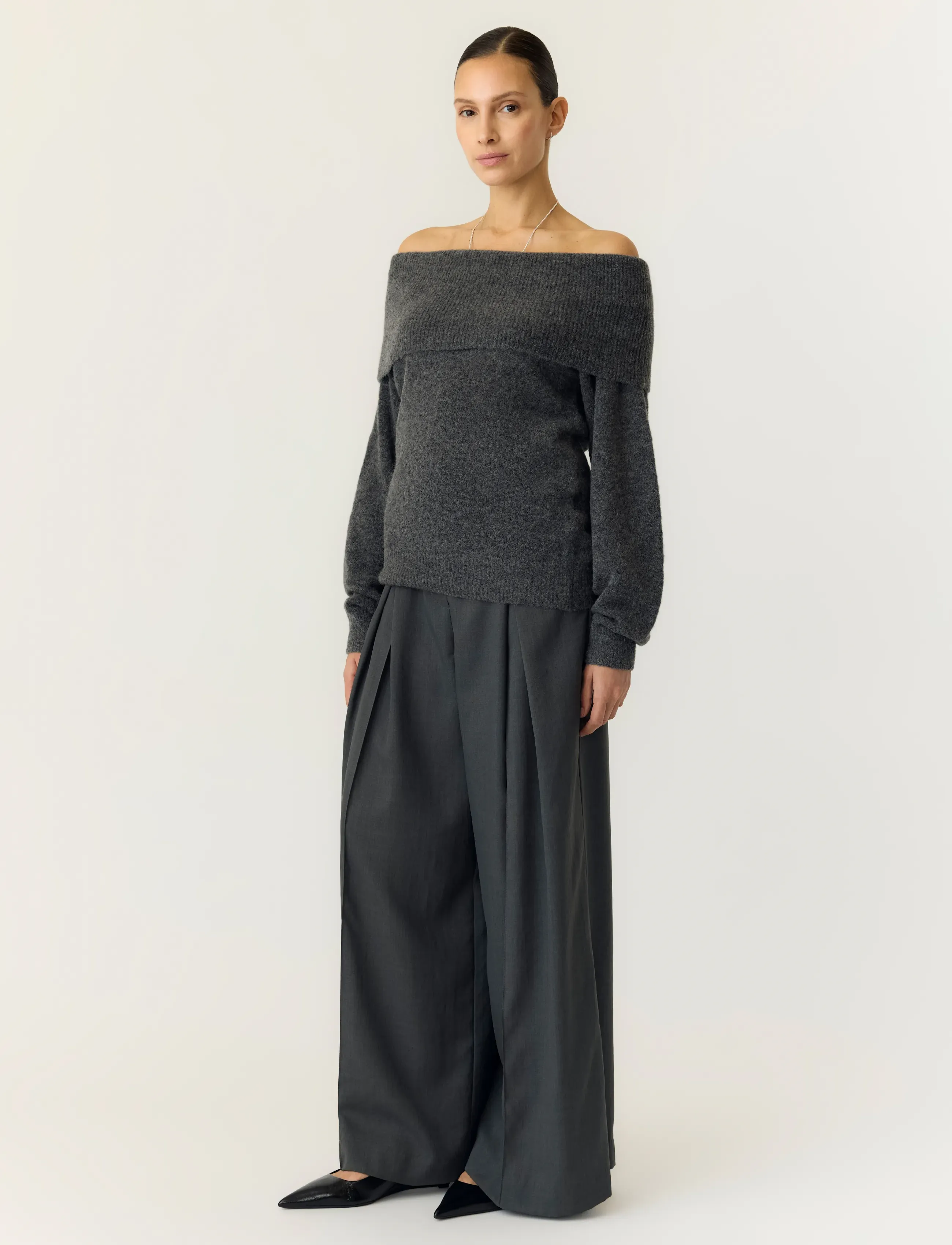 YAS Yasjohi Os Wool Blend Pullover S. Noos stickade tröjor dam – bild 3