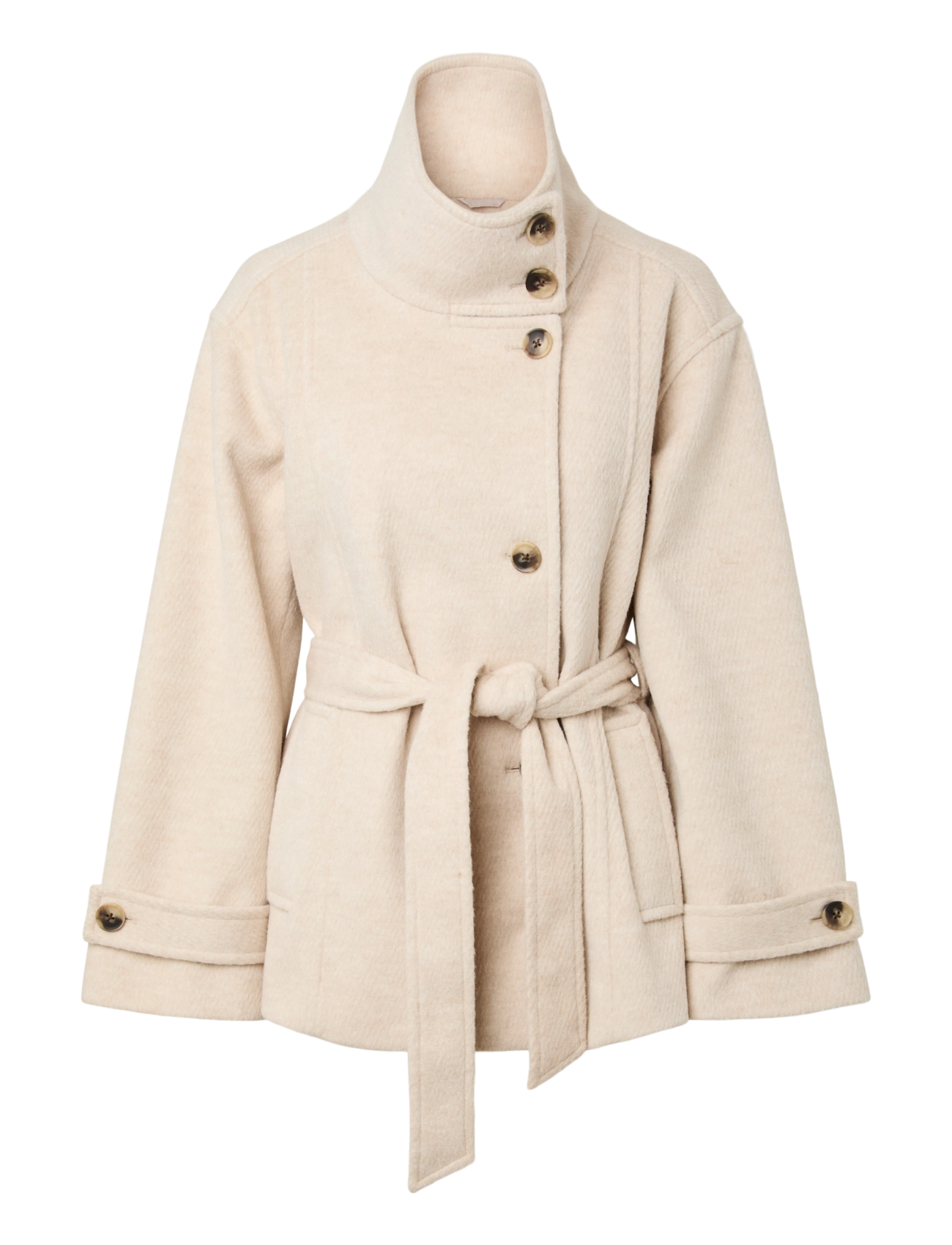 YAS - YASKARINE LS JACKET NOOS - wolljacken - oatmeal - 1