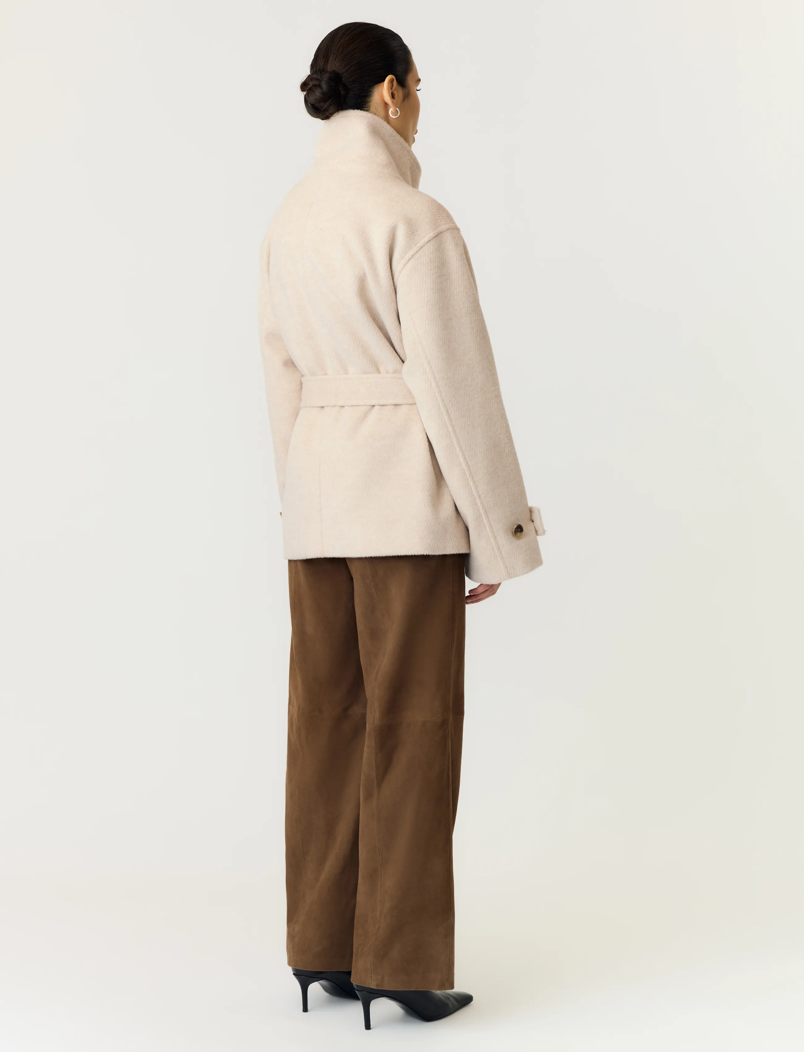 YAS - YASKARINE LS JACKET NOOS - wolljacken - oatmeal - 3