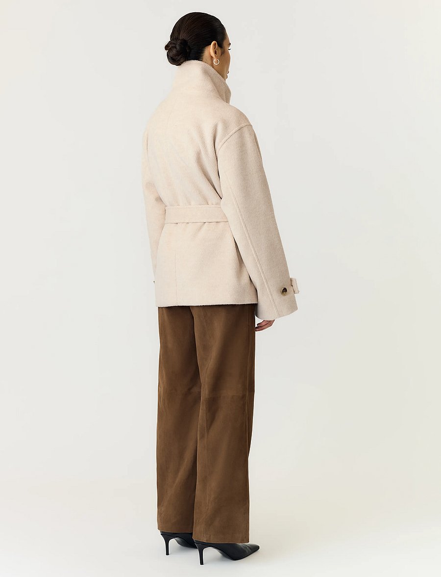 YAS - YASKARINE LS JACKET NOOS - wolljacken - oatmeal - 3