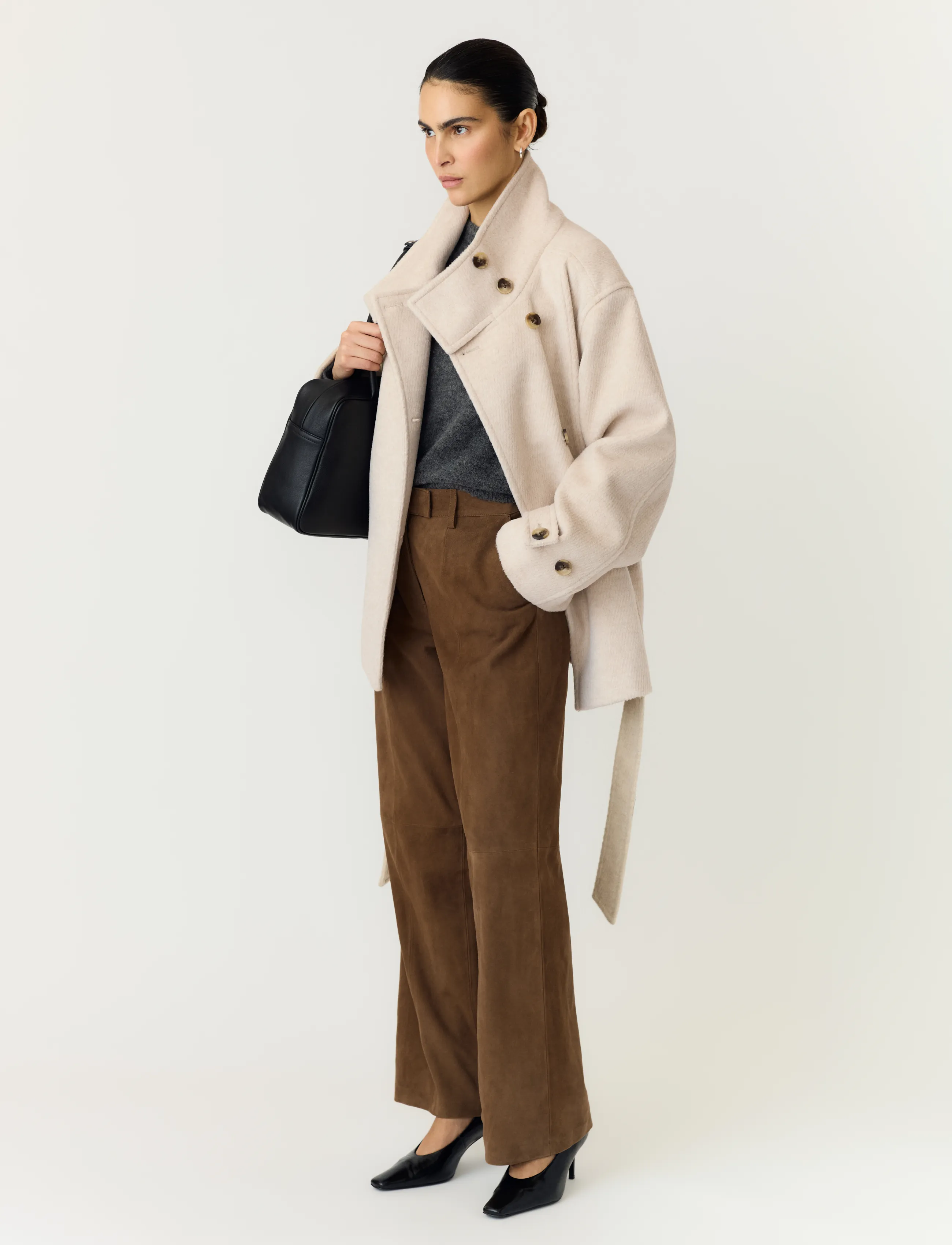YAS - YASKARINE LS JACKET NOOS - wolljacken - oatmeal - 5