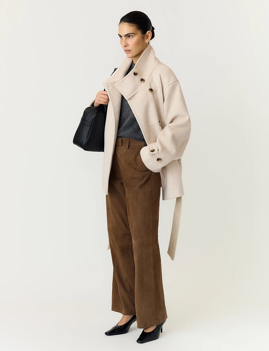 YAS - YASKARINE LS JACKET NOOS - wolljacken - oatmeal - 5