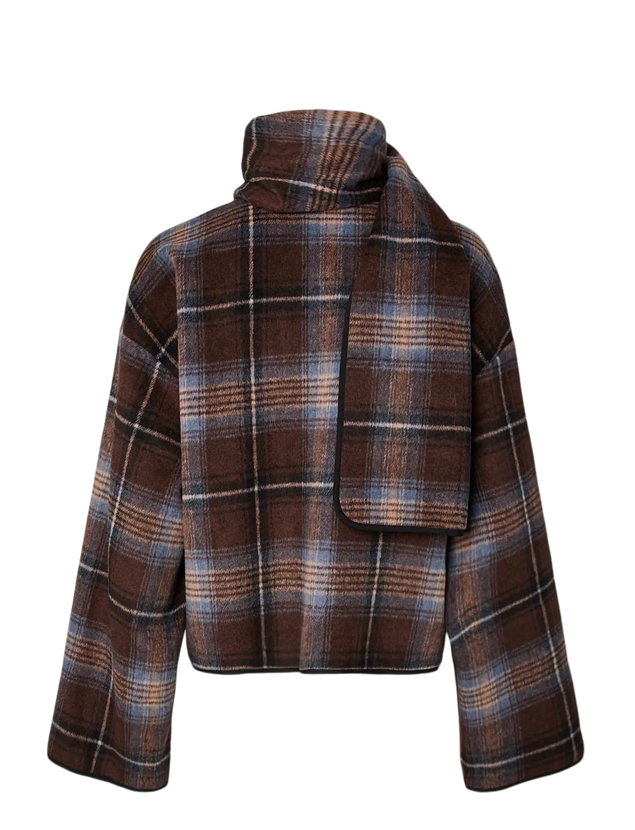 YAS - YASCALINO LS SCARF JACKET - wool jackets - carafe - 2