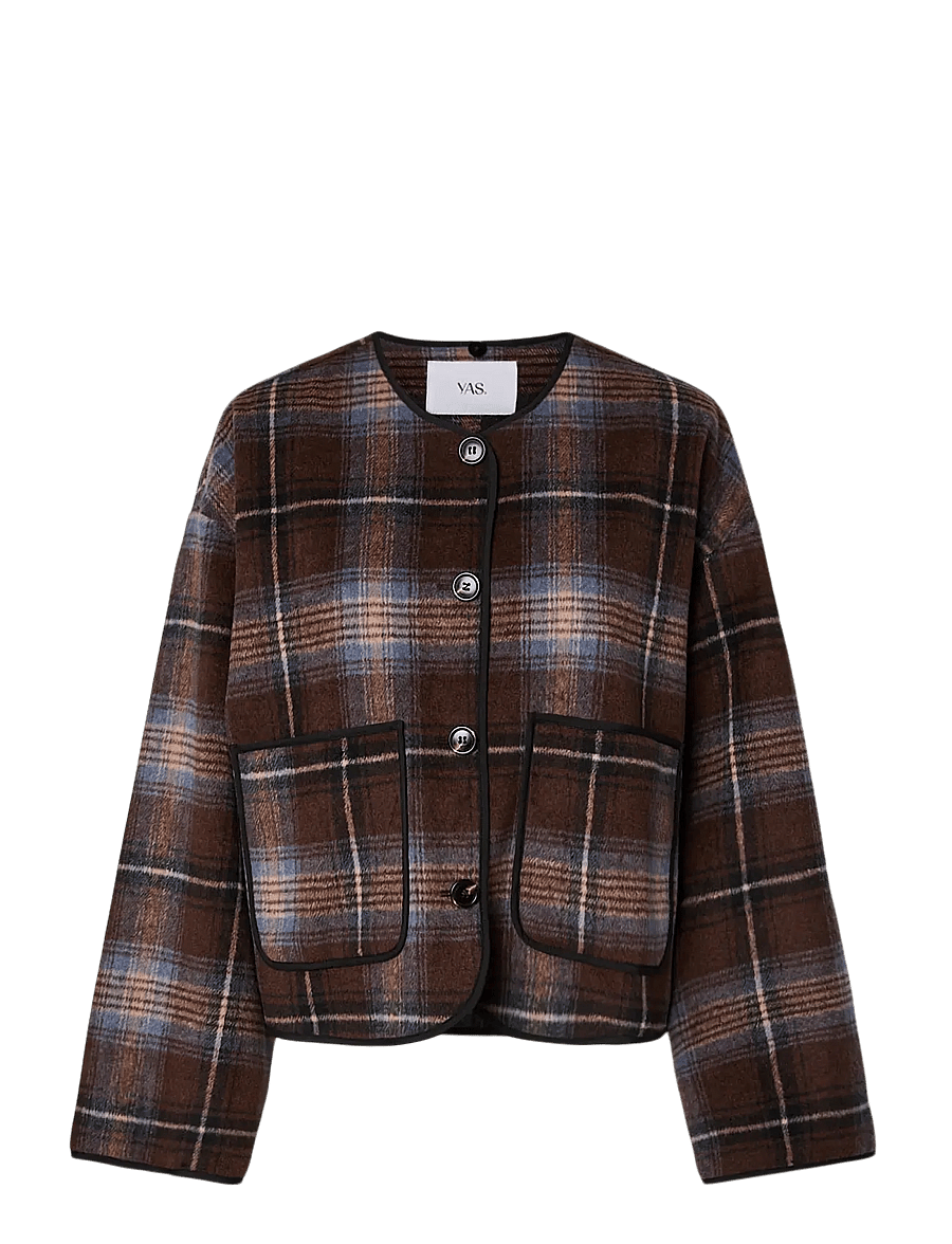 YAS - YASCALINO LS SCARF JACKET - ulljackor - carafe - 3