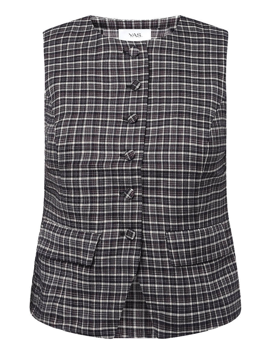 YAS - YASTULVA WAISTCOAT S. - vatterede veste - black - 1