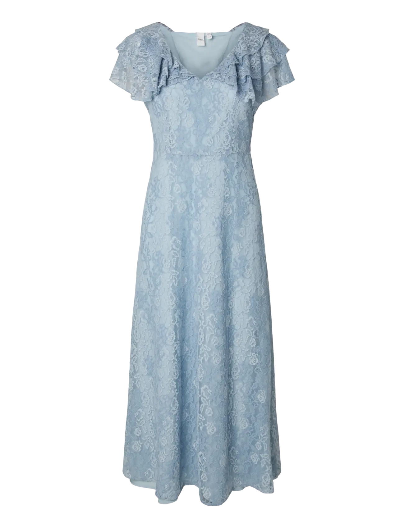 YAS YASLOVISA SS ANKLE LACE DRESS - D2D - Y.A.S - SKYWAY / blue