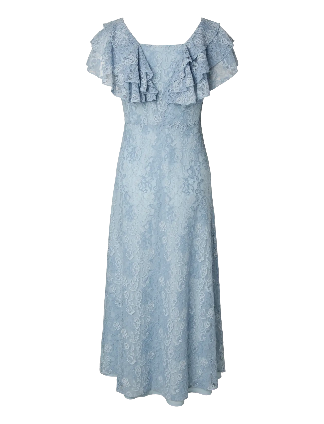 YAS - YASLOVISA SS ANKLE LACE DRESS - D2D - blondekjoler - skyway - 2