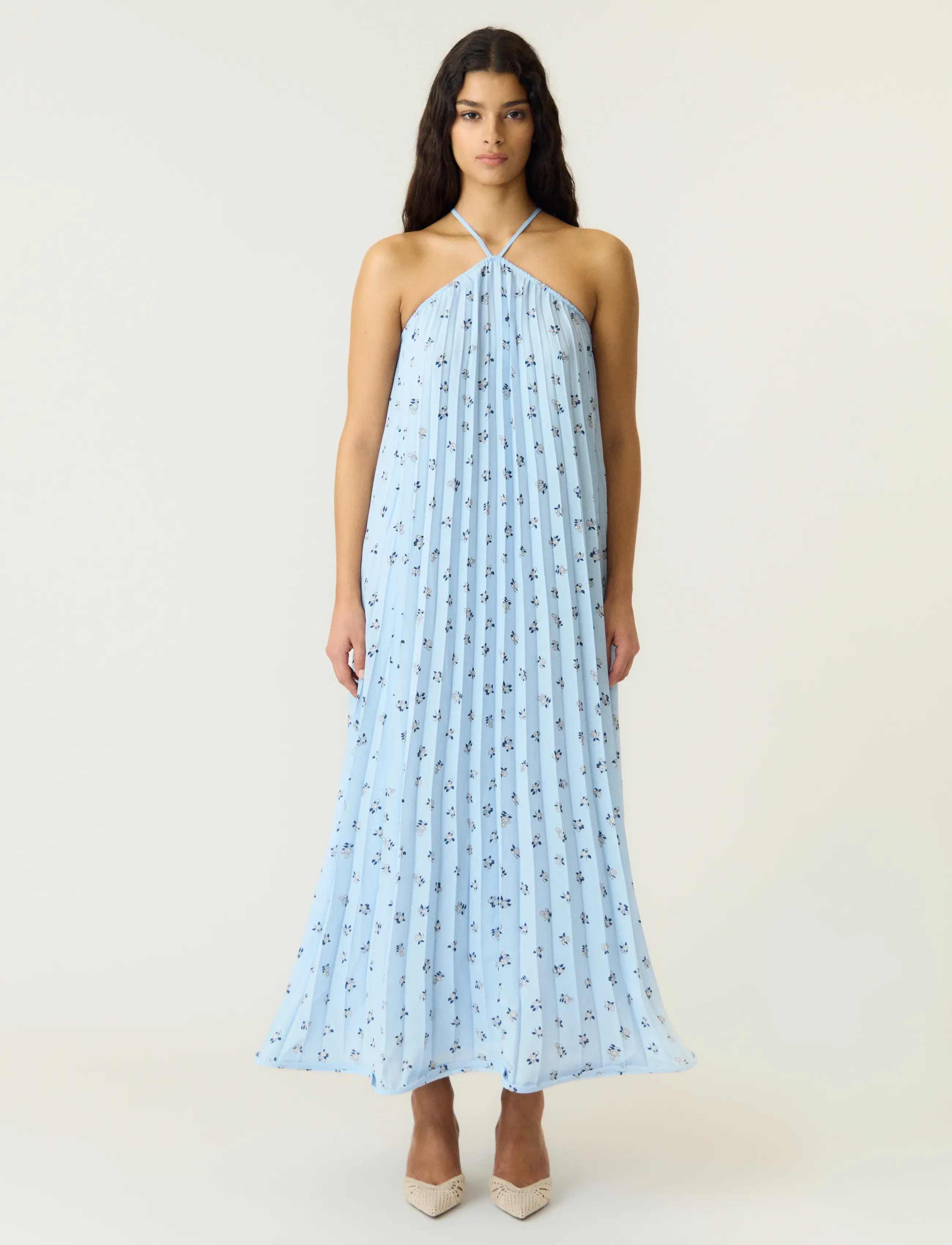 YAS YASSVEA HALTERNECK MAXI DRESS - D2D - Mode trends - SKYWAY / blue