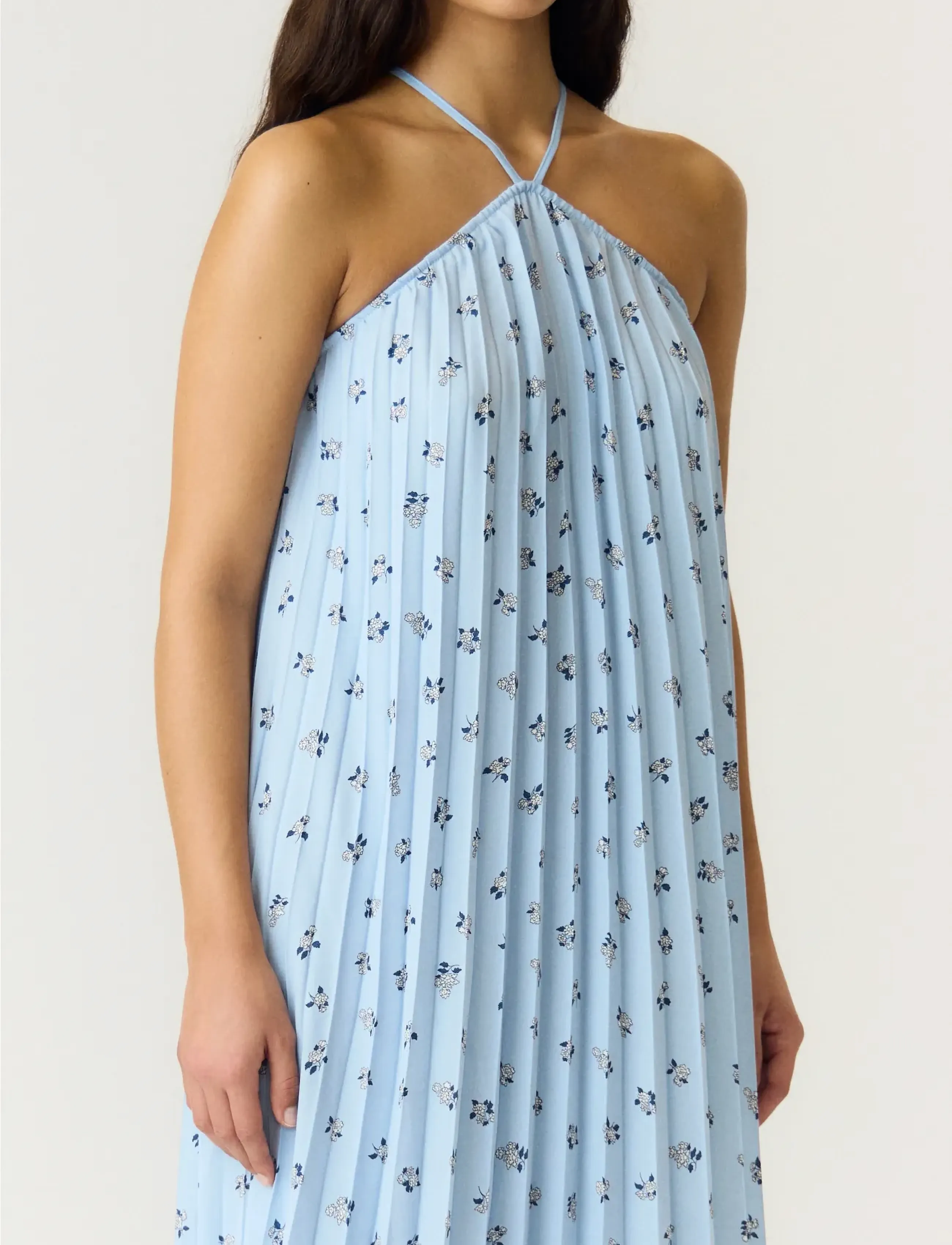 YAS - YASSVEA HALTERNECK MAXI DRESS - D2D - maxi kjoler - skyway - 5