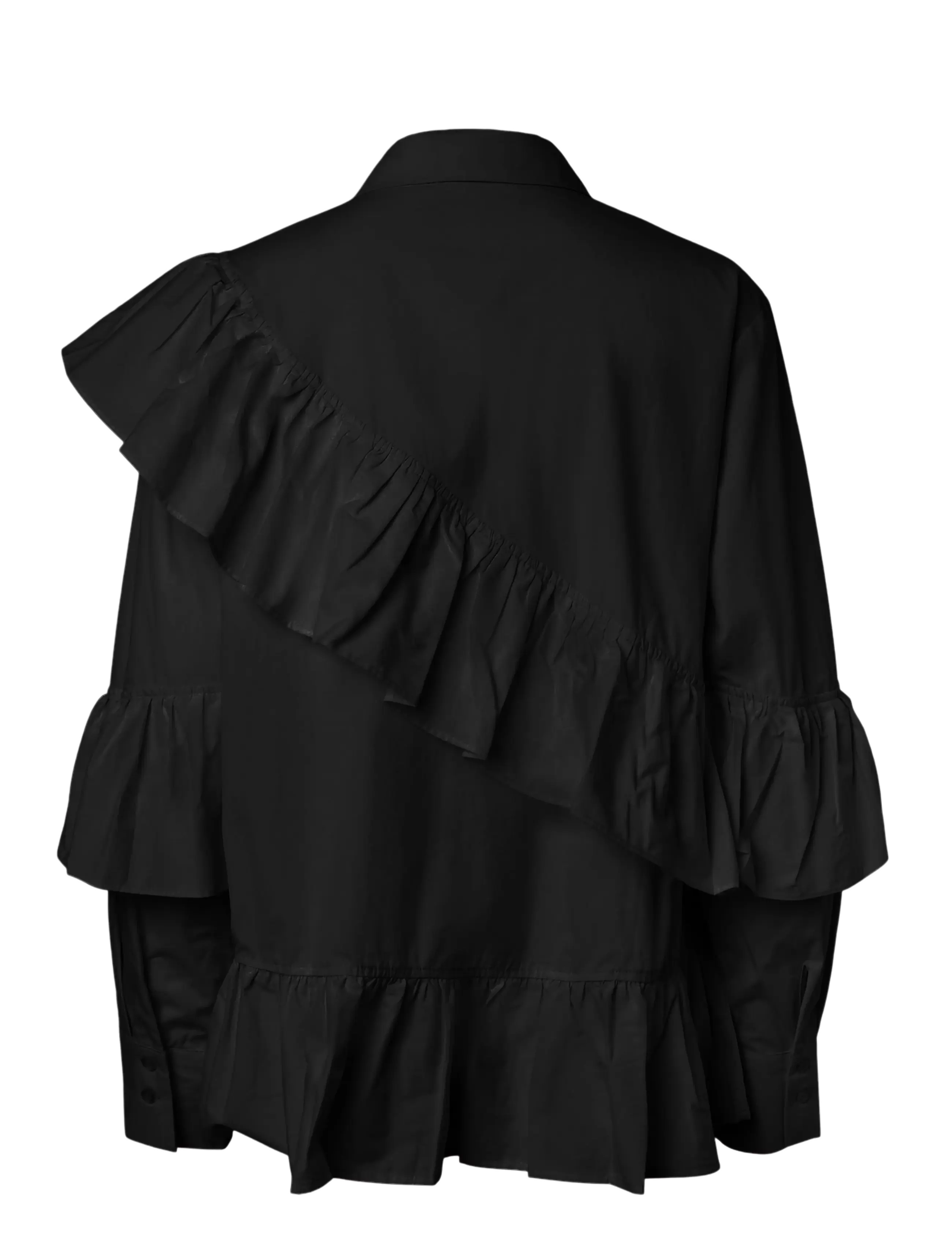 YAS - YASWILLU LS SHIRT S. - langærmede skjorter - black - 2
