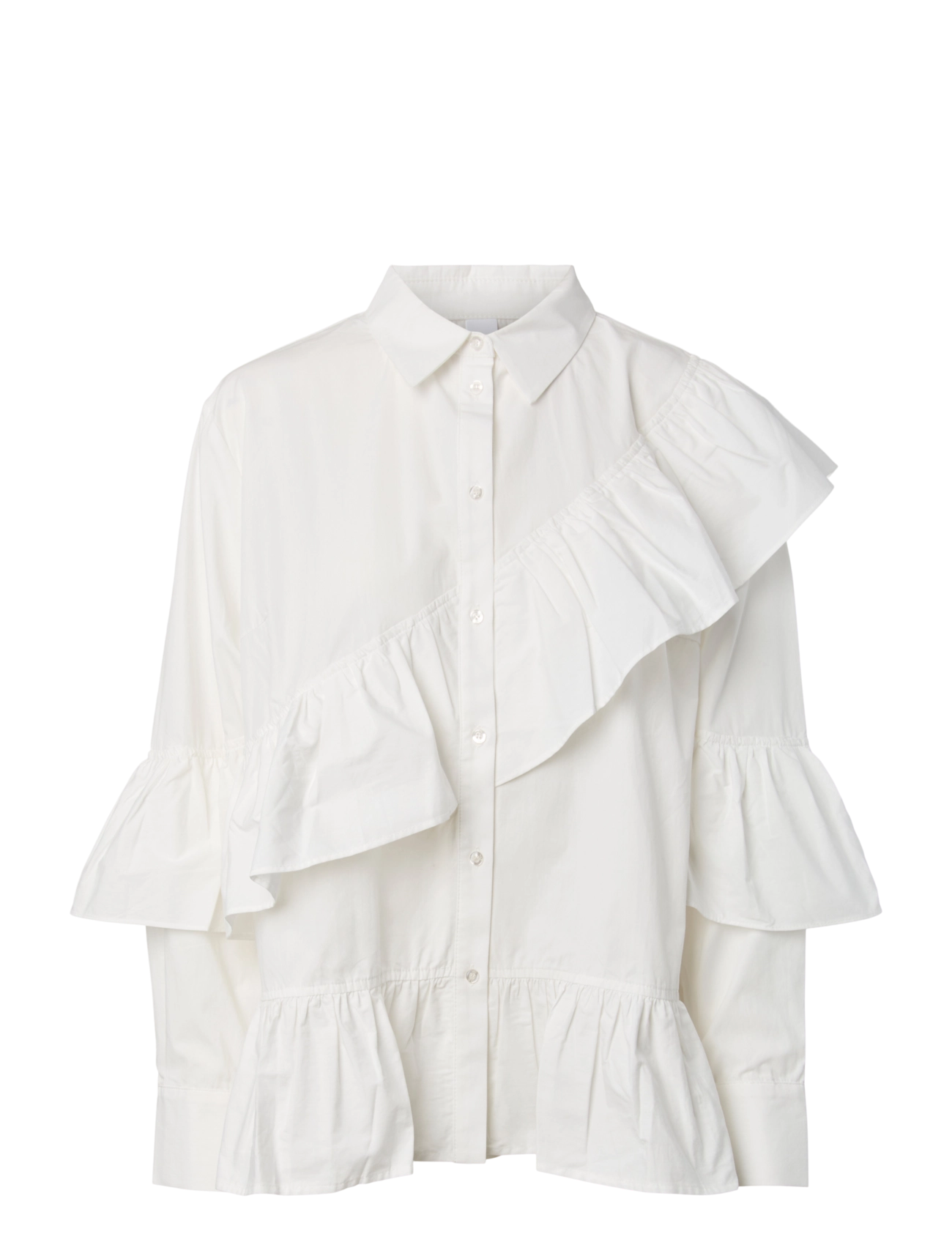 YAS - YASWILLU LS SHIRT S. - langärmlige hemden - star white - 1
