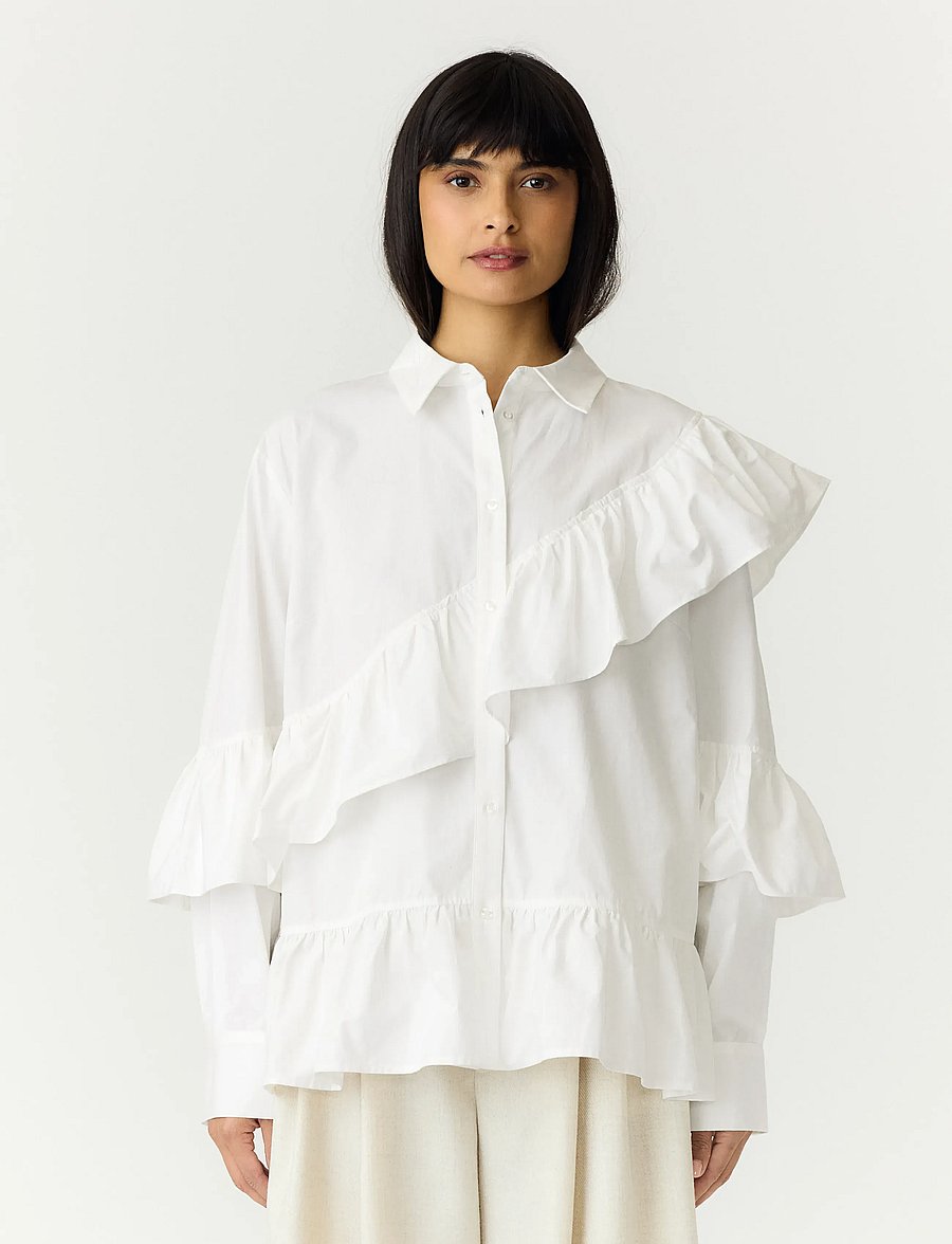 YAS - YASWILLU LS SHIRT S. - langärmlige hemden - star white - 0