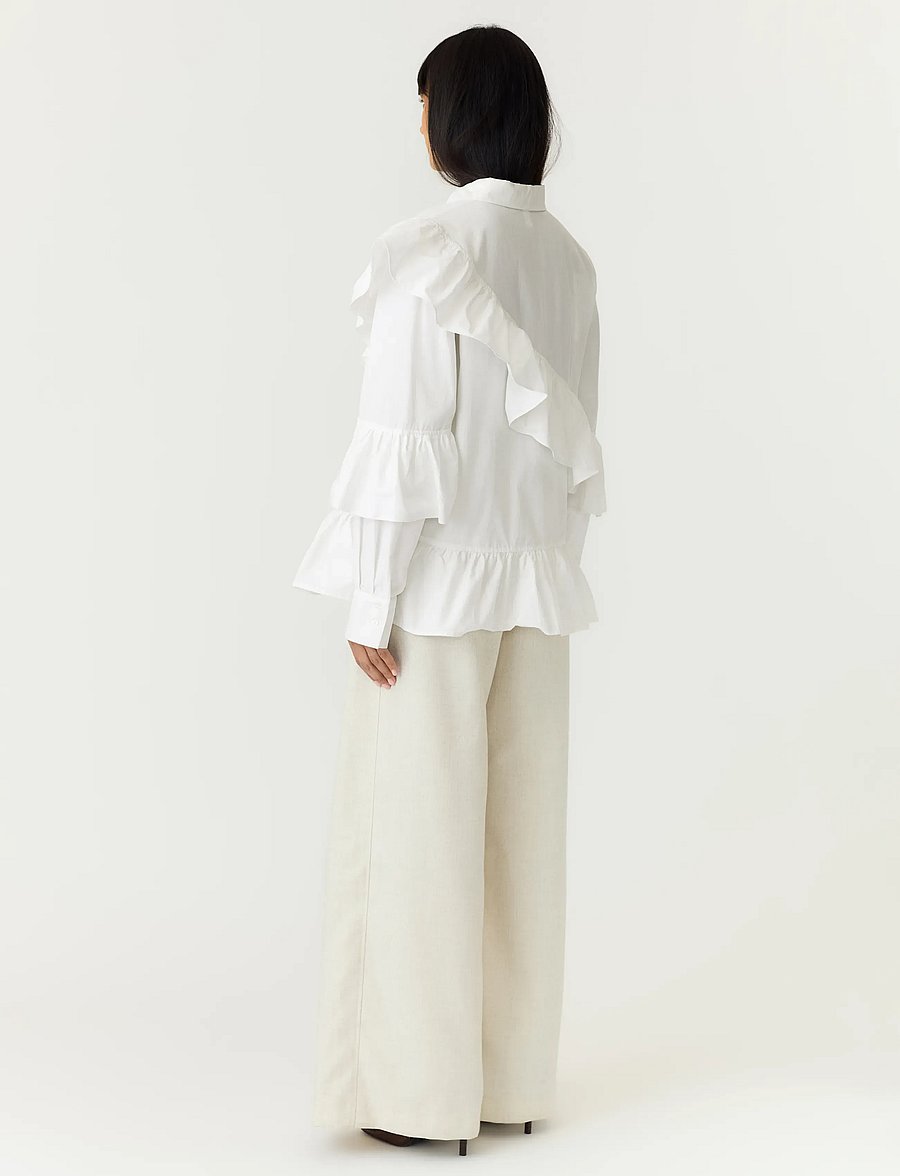 YAS - YASWILLU LS SHIRT S. - langärmlige hemden - star white - 3