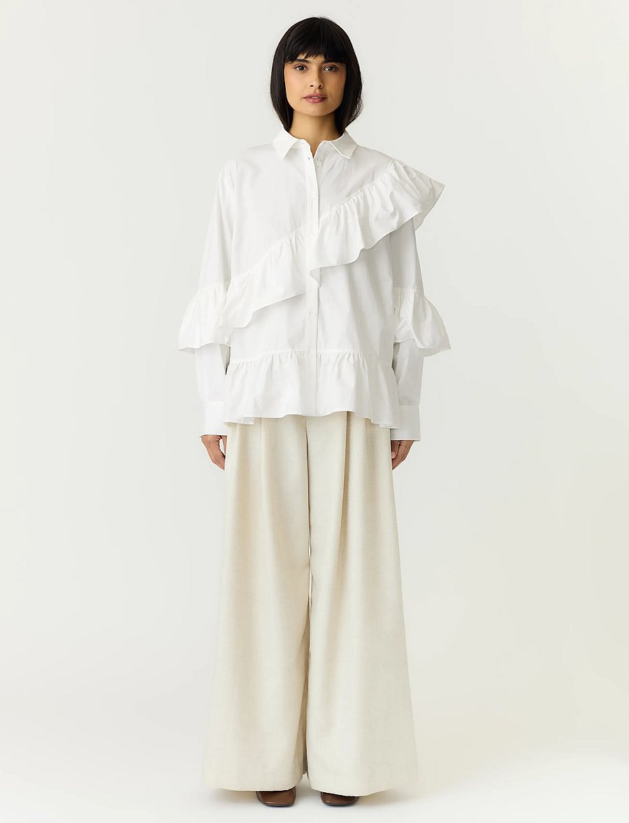 YAS - YASWILLU LS SHIRT S. - langärmlige hemden - star white - 4