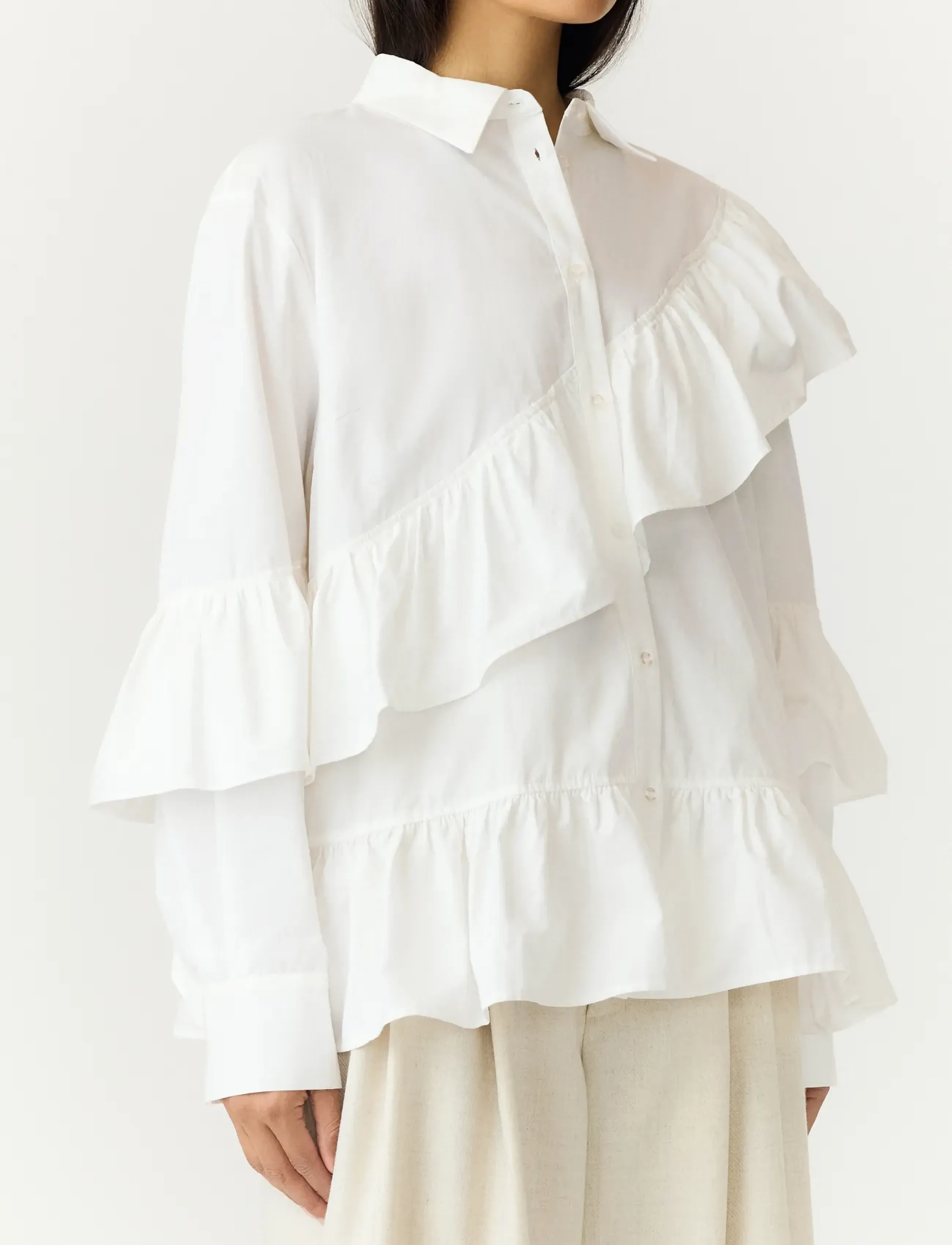 YAS - YASWILLU LS SHIRT S. - langärmlige hemden - star white - 5