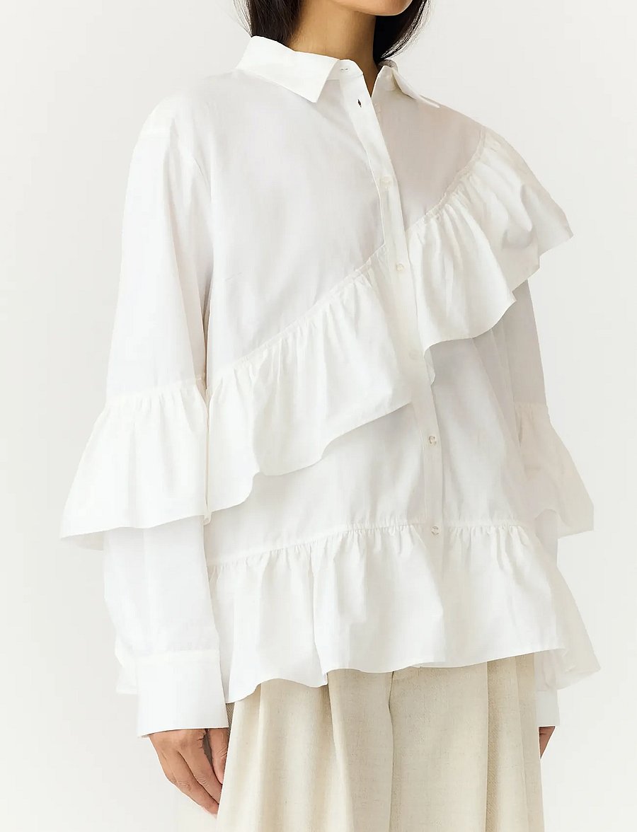 YAS - YASWILLU LS SHIRT S. - langärmlige hemden - star white - 5