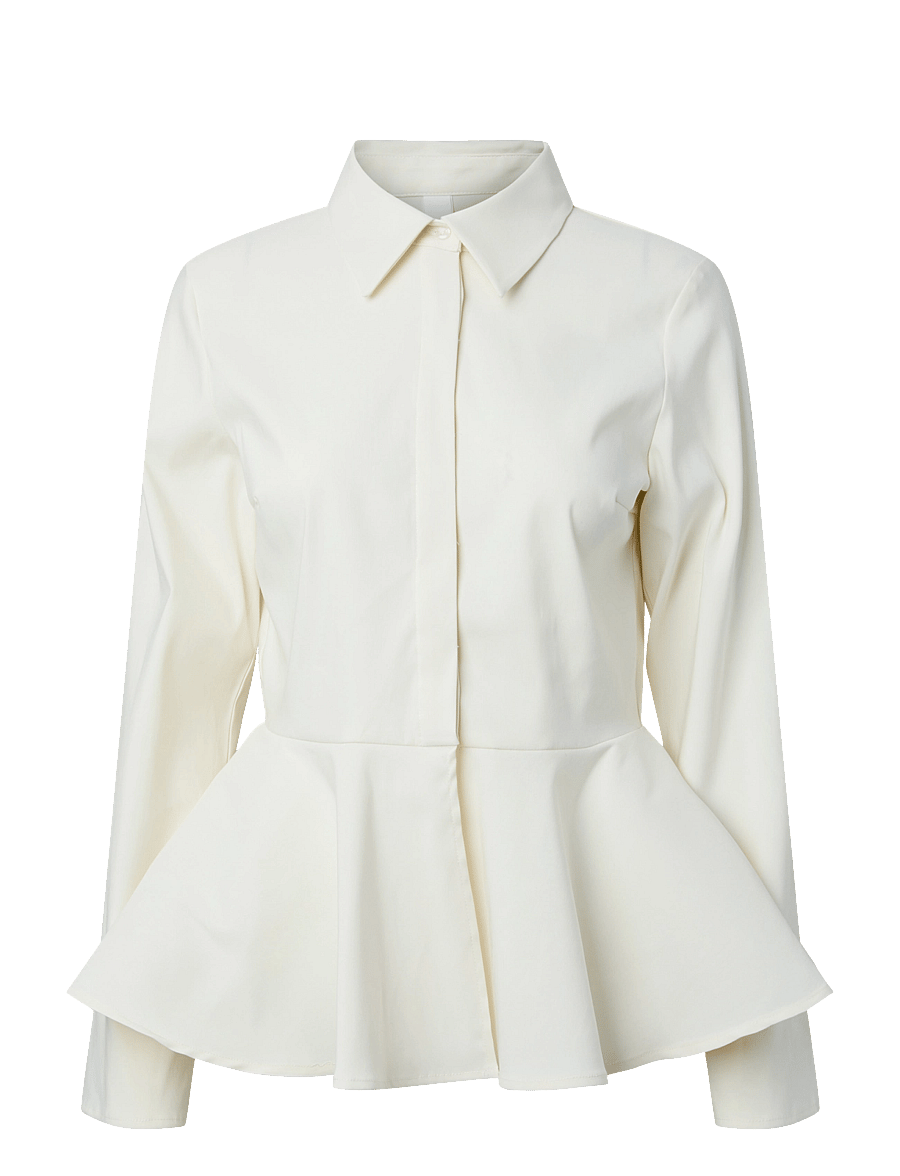 YAS - YASPEPA LS SHIRT S. - langærmede skjorter - pristine - 1