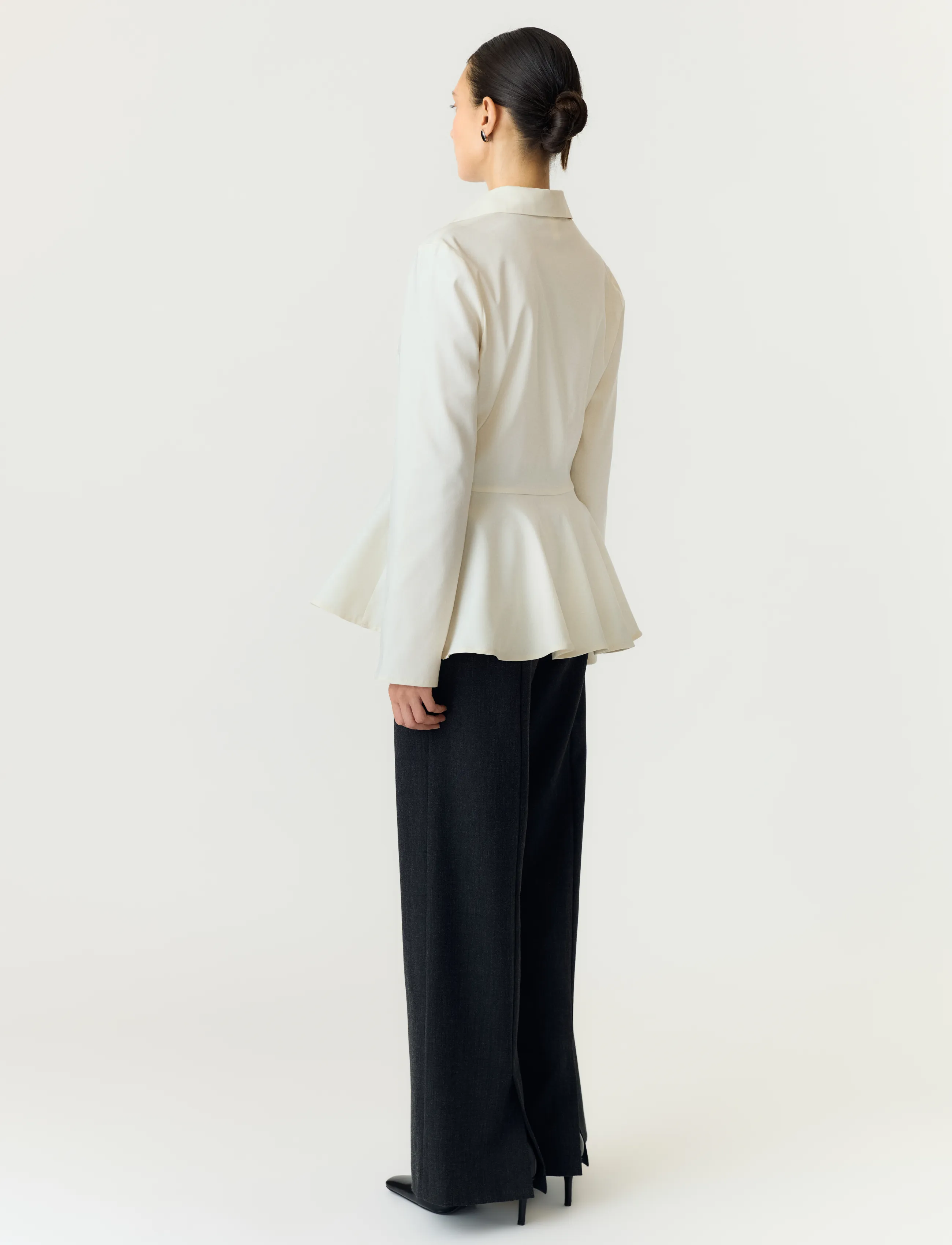 YAS - YASPEPA LS SHIRT S. - långärmade skjortor - pristine - 3