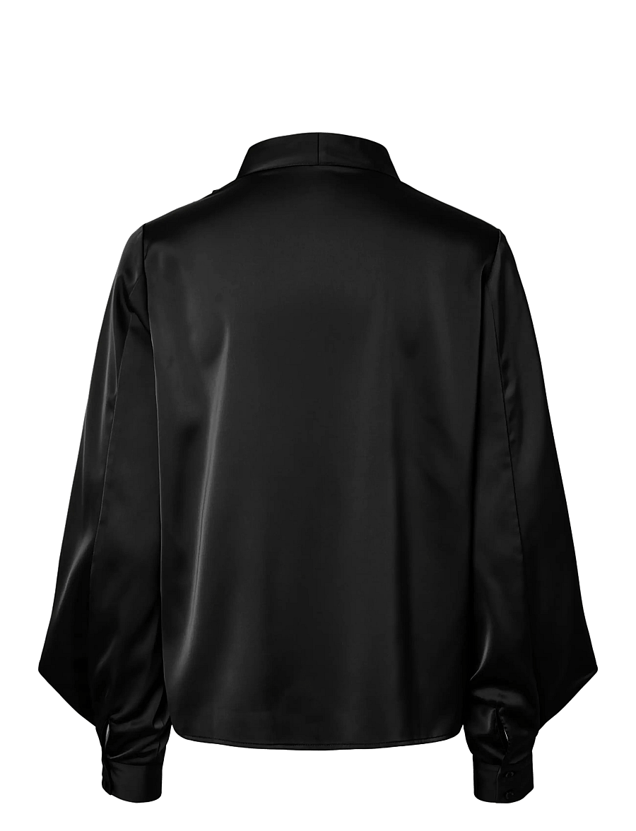 YAS - YASPELLA LS TOP S. - långärmade blusar - black - 1