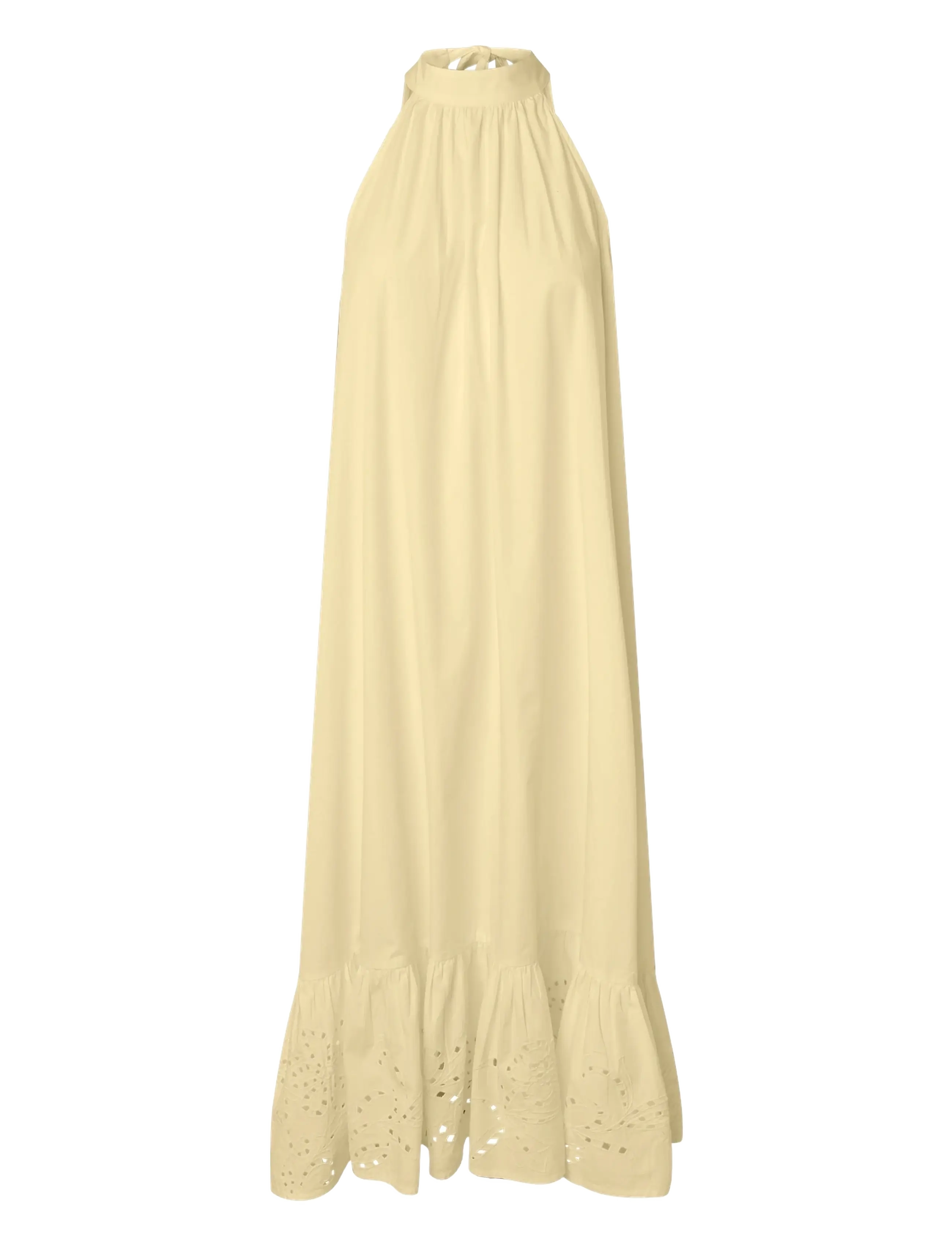 YAS YASKERSTIN ANKLE HALTERNECK DRESS S. D2D - Y.A.S - ANISE FLOWER / yellow