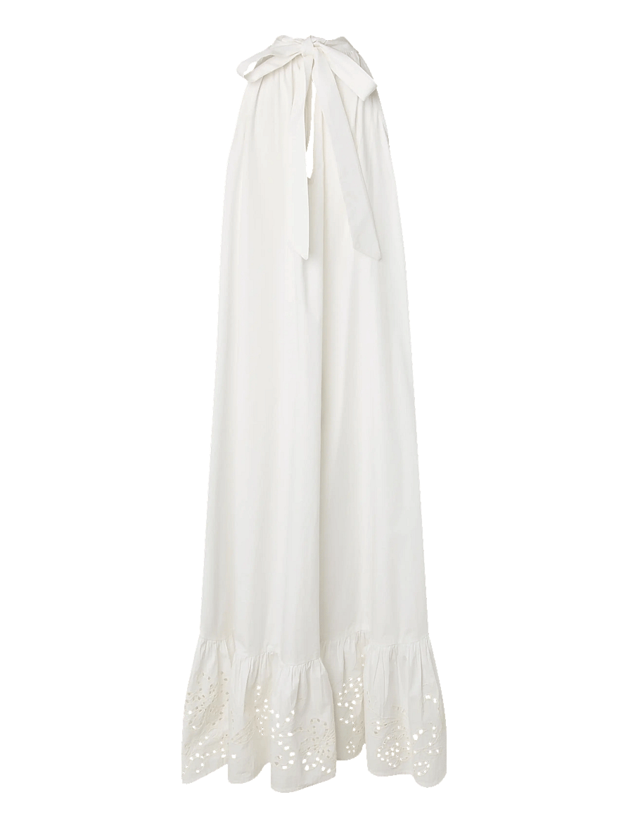 YAS - YASKERSTIN ANKLE HALTERNECK DRESS S. D2D - sommerkjoler - star white - 2