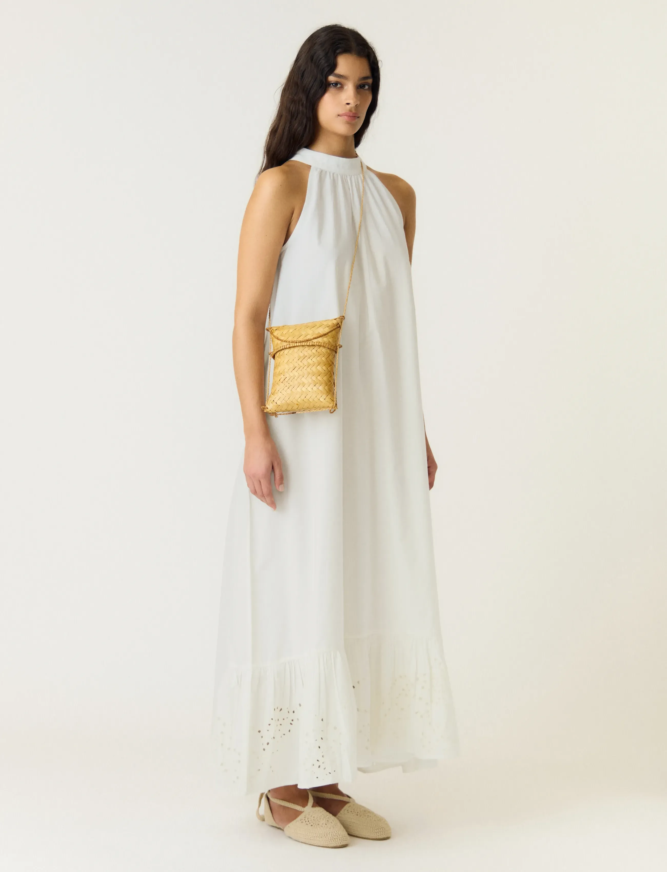 YAS - YASKERSTIN ANKLE HALTERNECK DRESS S. D2D - sommerkjoler - star white - 5